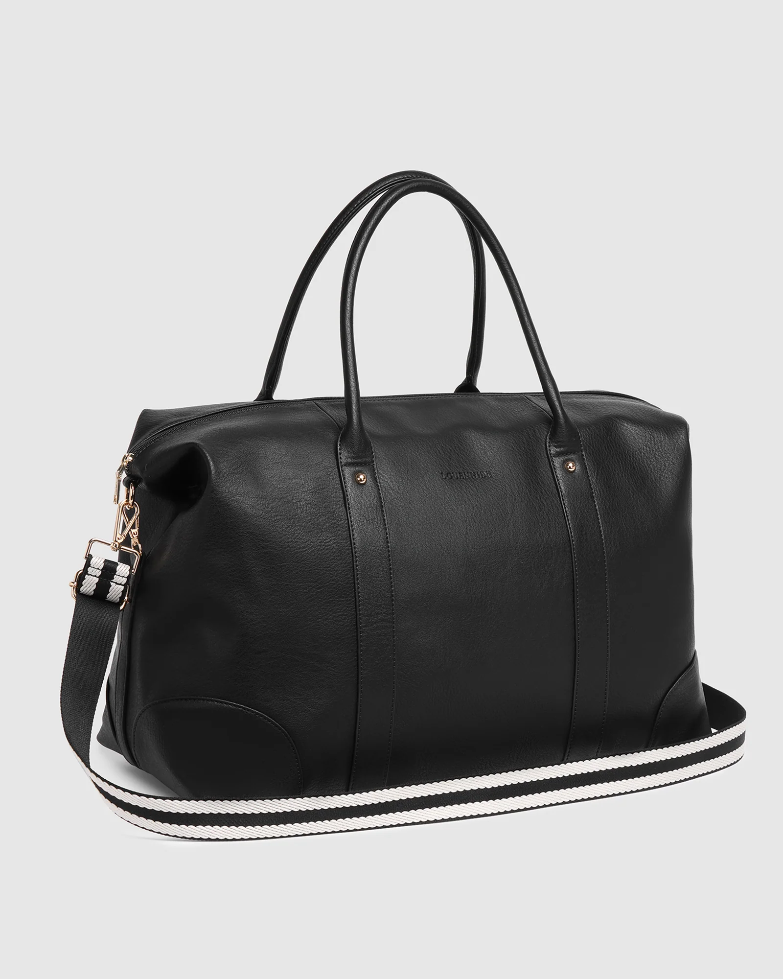 Alexis Stripe Weekender Travel Bag - Black Stripe - Image 3