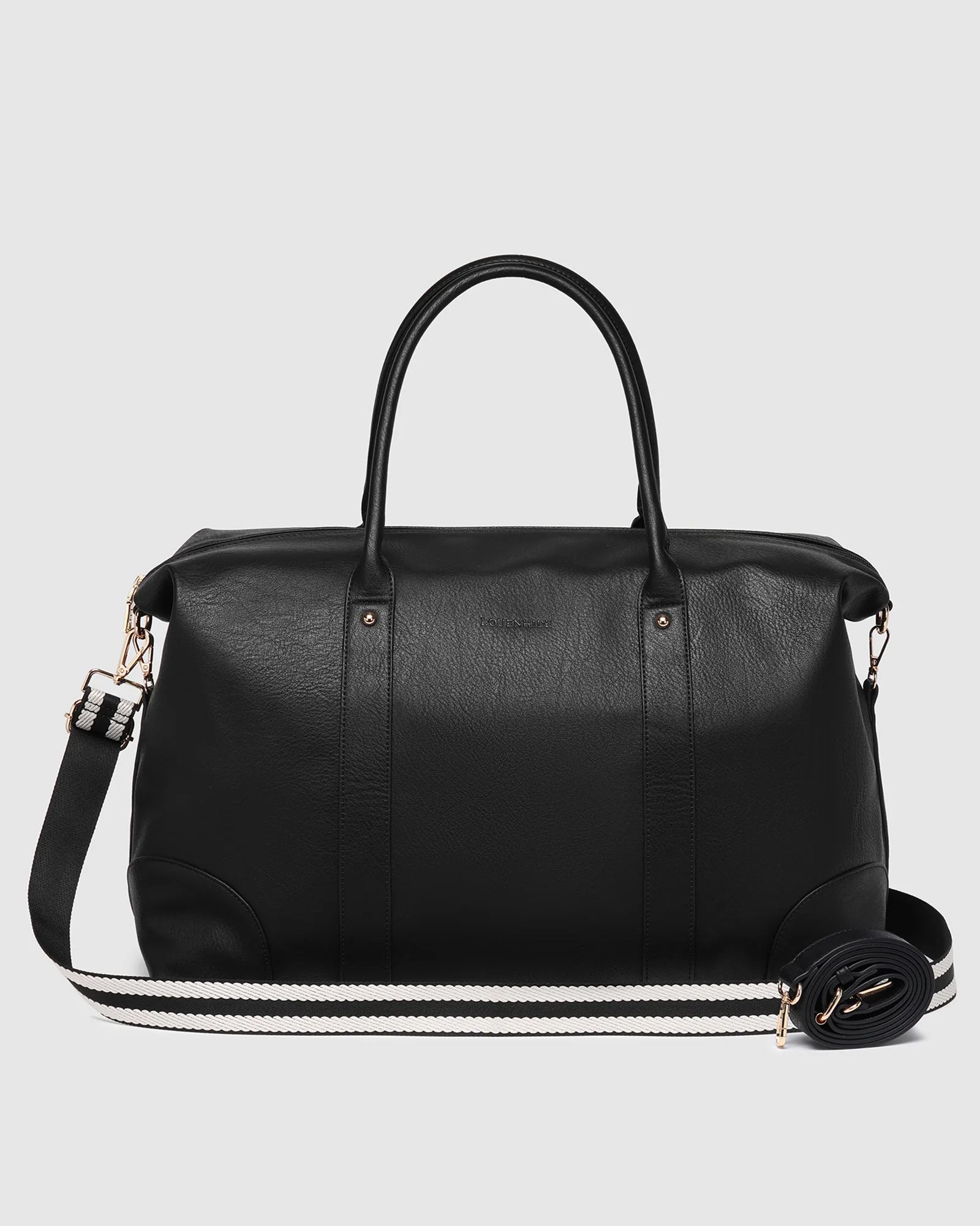 Alexis Stripe Weekender Travel Bag - Black Stripe - Image 4