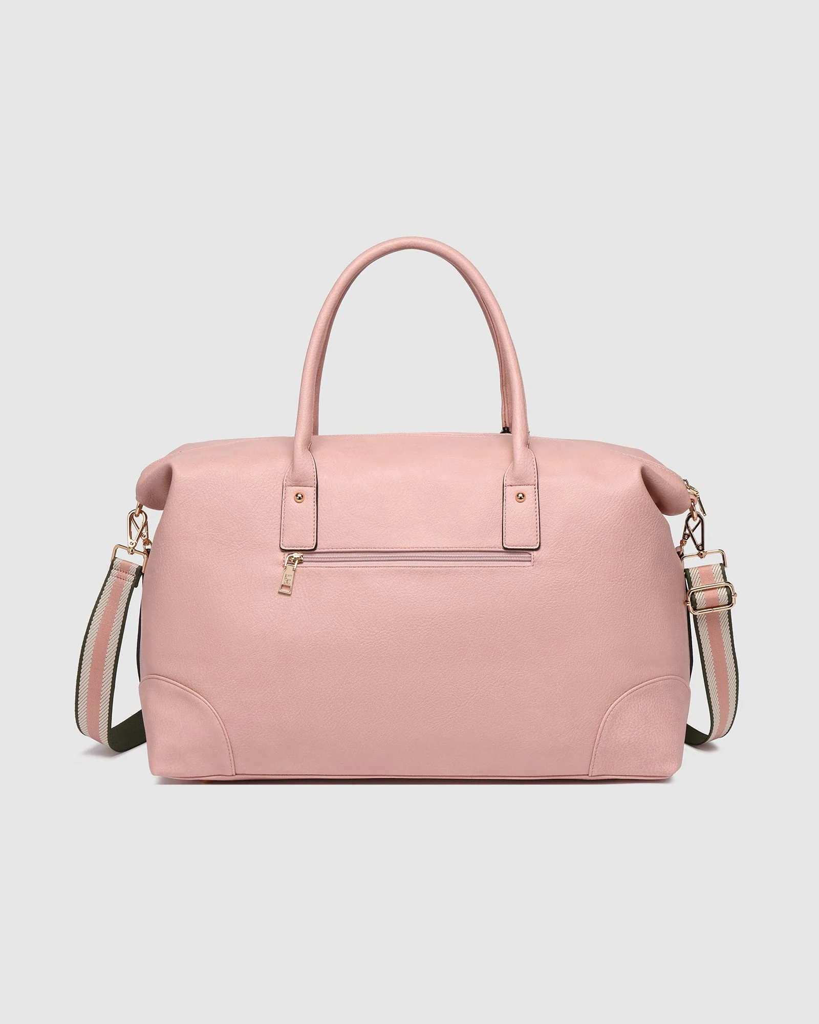 Alexis Stripe Weekender Travel Bag - Blush Stripe - Image 5