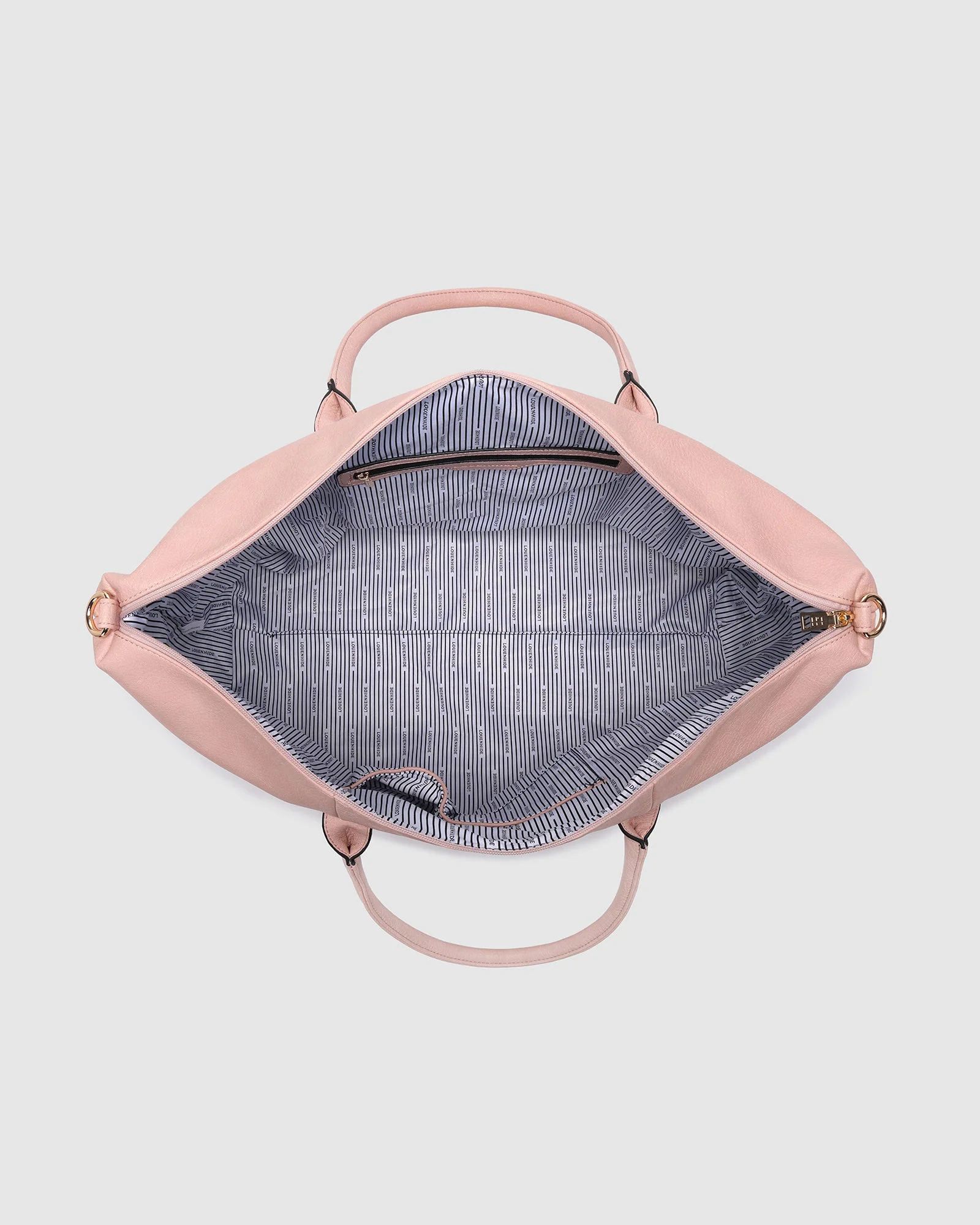 Alexis Stripe Weekender Travel Bag - Blush Stripe - Image 6