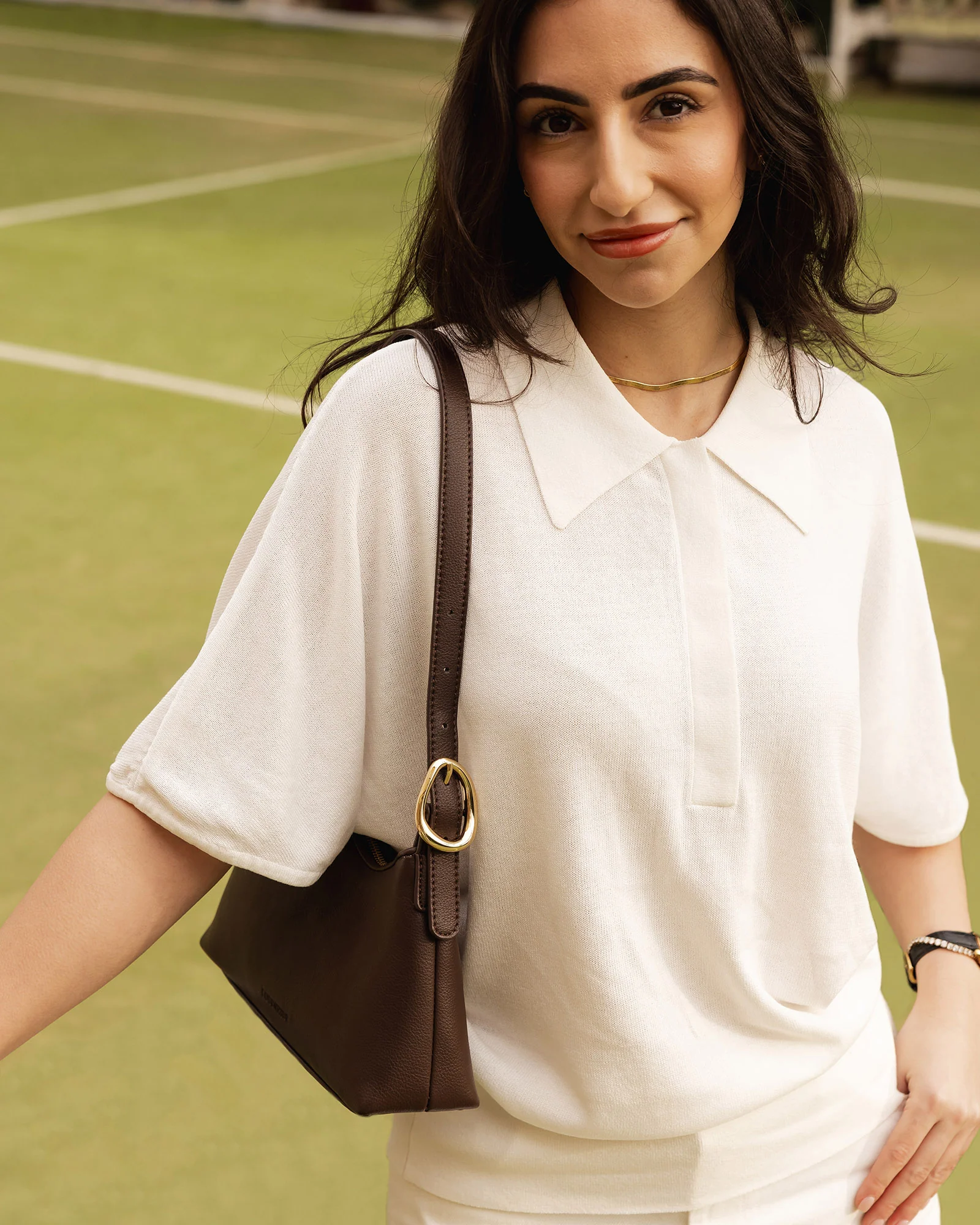 Amelia Shoulder Bag - Chocolate - Image 9