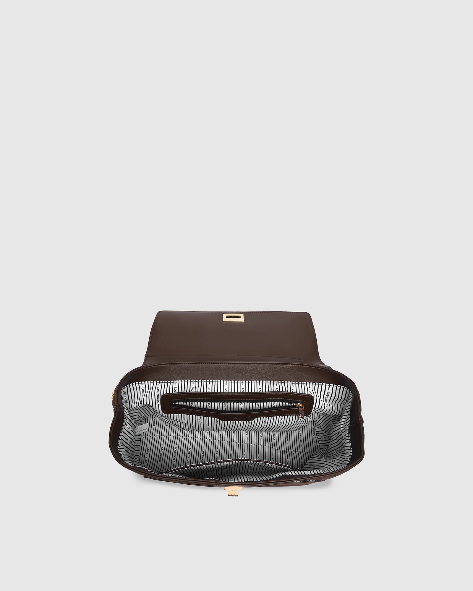 Arden Suedette Shoulder Bag - Chocolate - Image 6