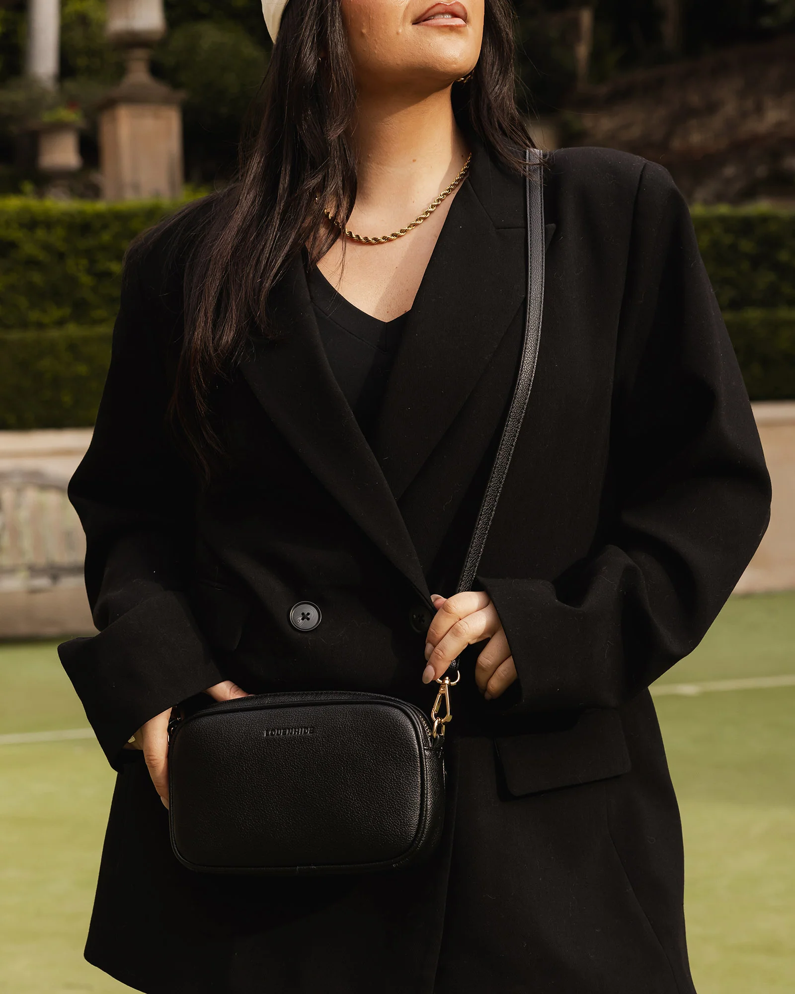 Bianca Crossbody Bag - Black - Image 8