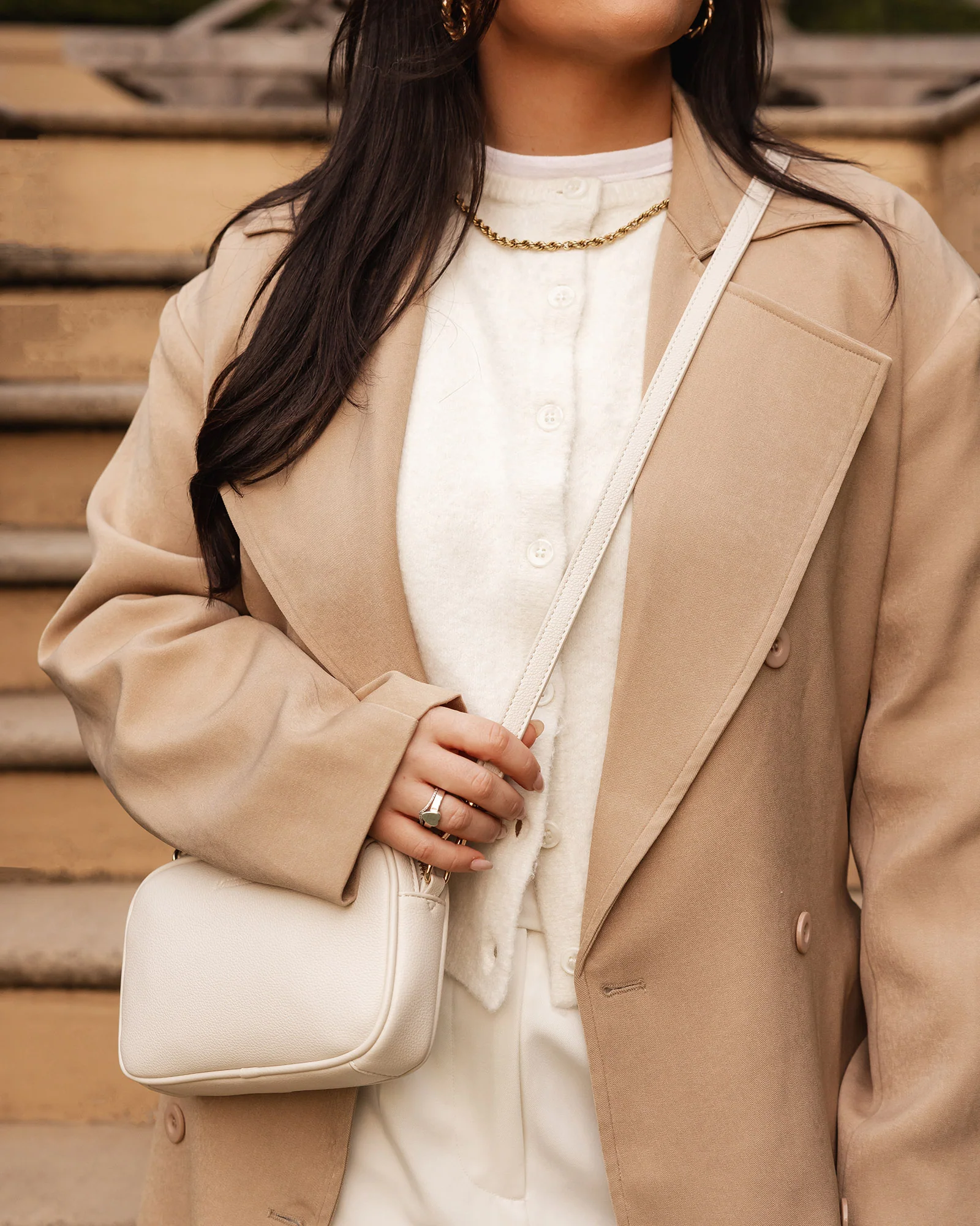 Bianca Crossbody Bag - Vanilla - Image 8