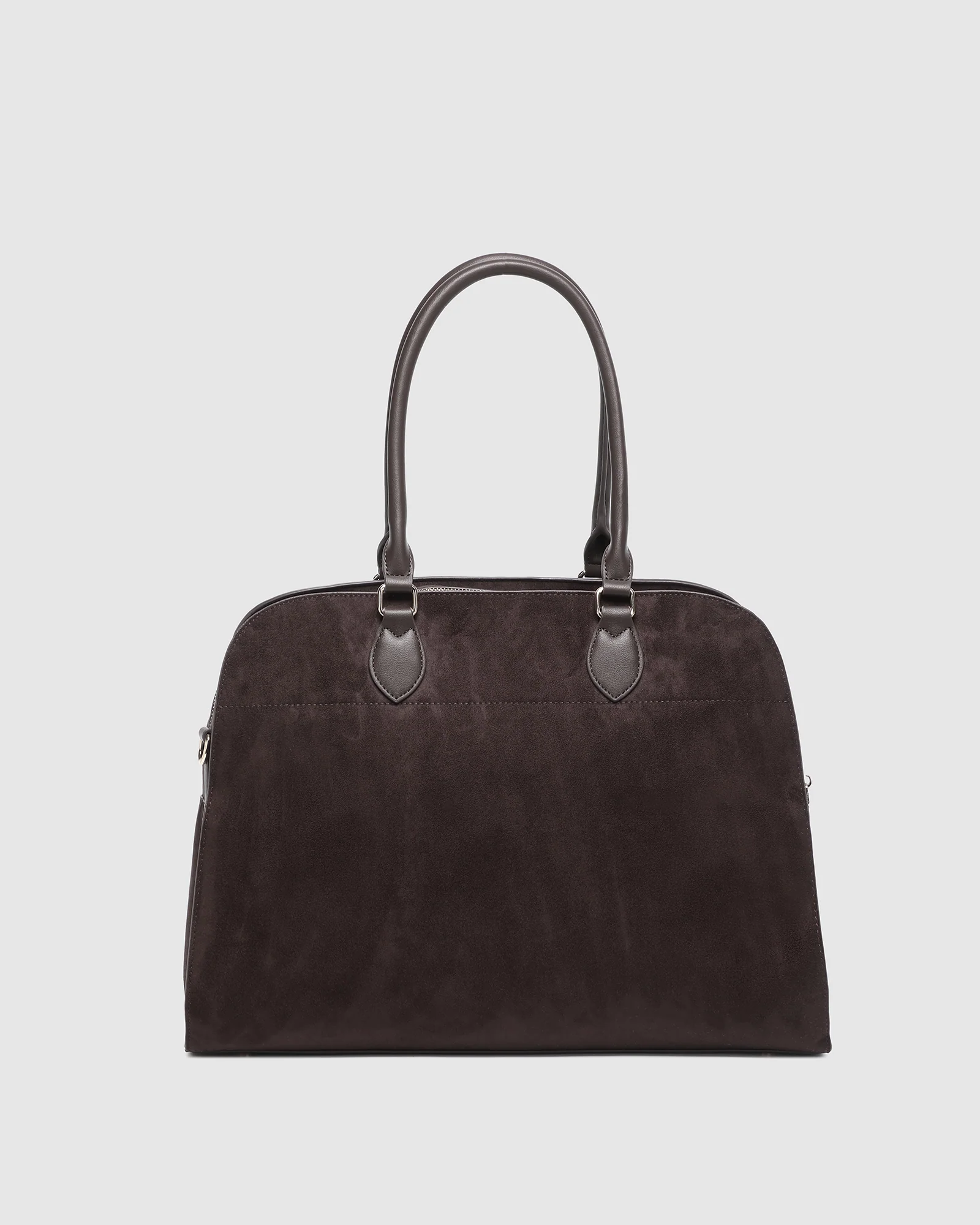 Blaire Tote Bag - Chocolate Suedette - Image 5