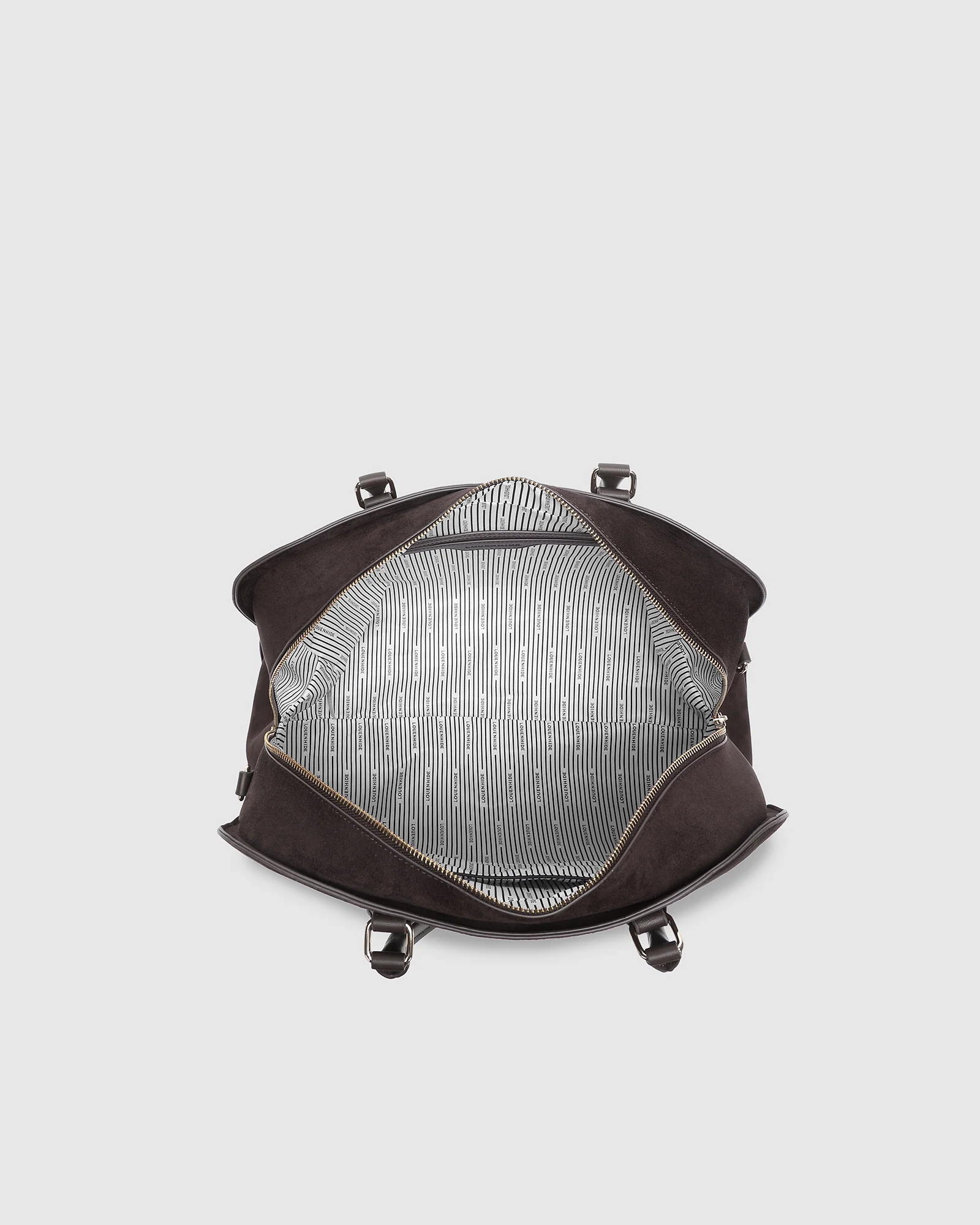 Blaire Tote Bag - Chocolate Suedette - Image 6