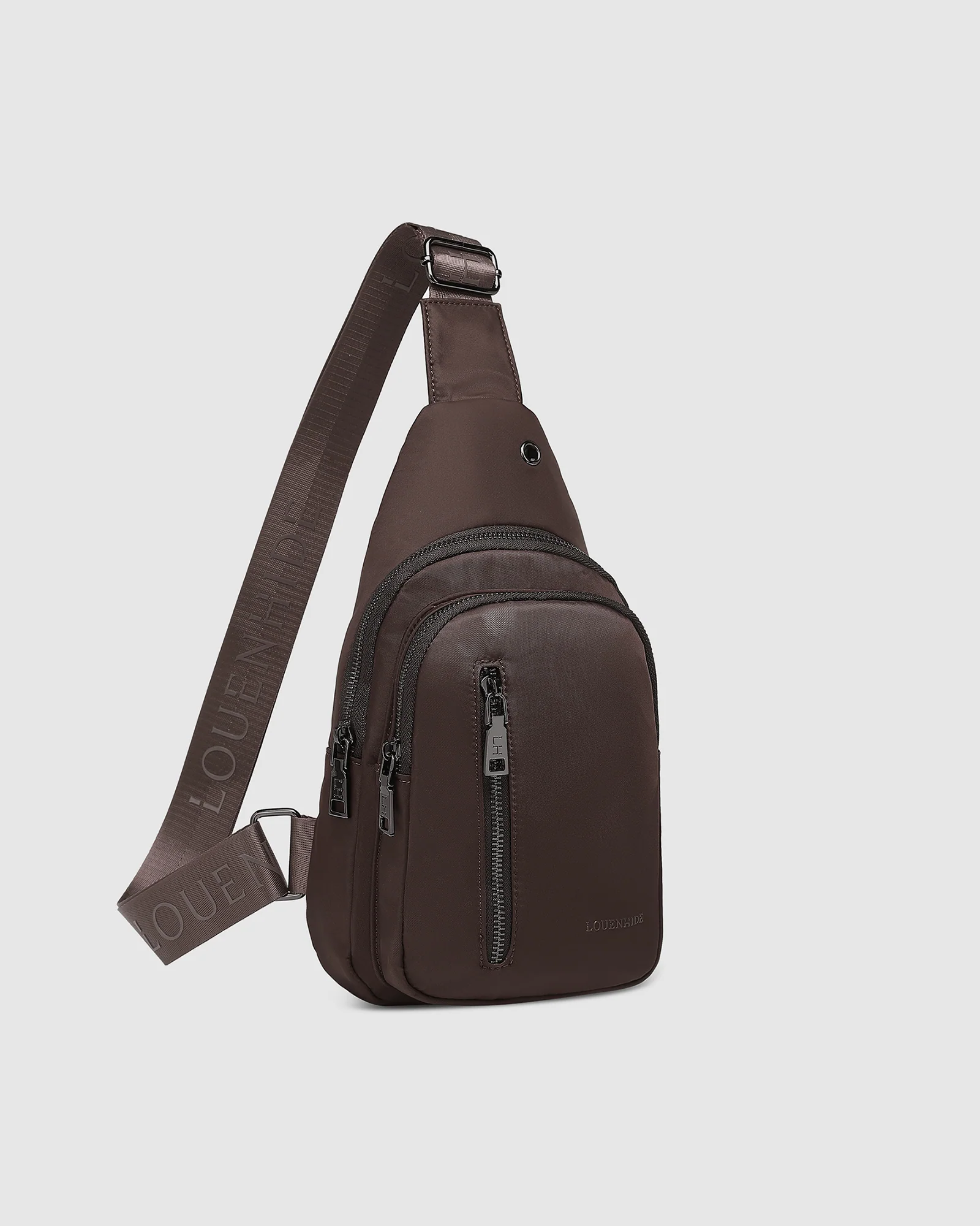 Boyd Nylon Sling Bag - Chocolate - Image 3