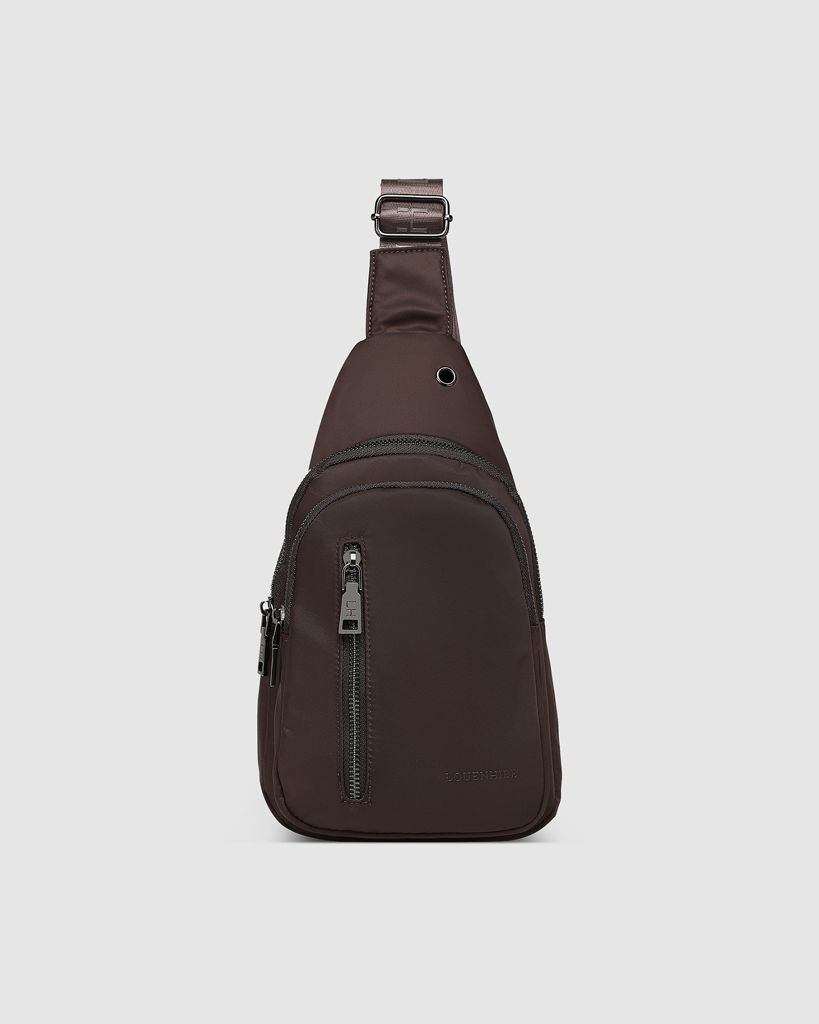 Boyd Nylon Sling Bag - Chocolate - Image 4