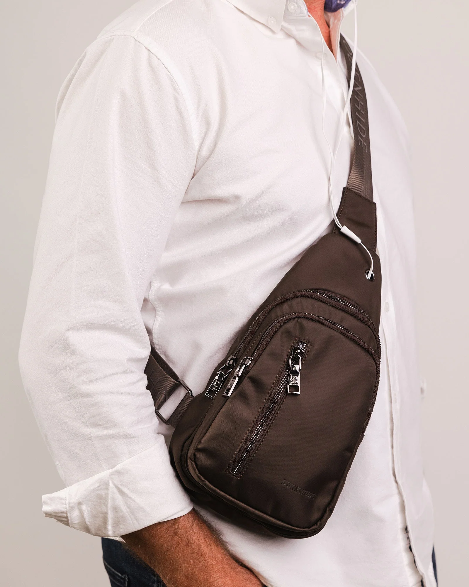 Boyd Nylon Sling Bag - Chocolate - Image 9