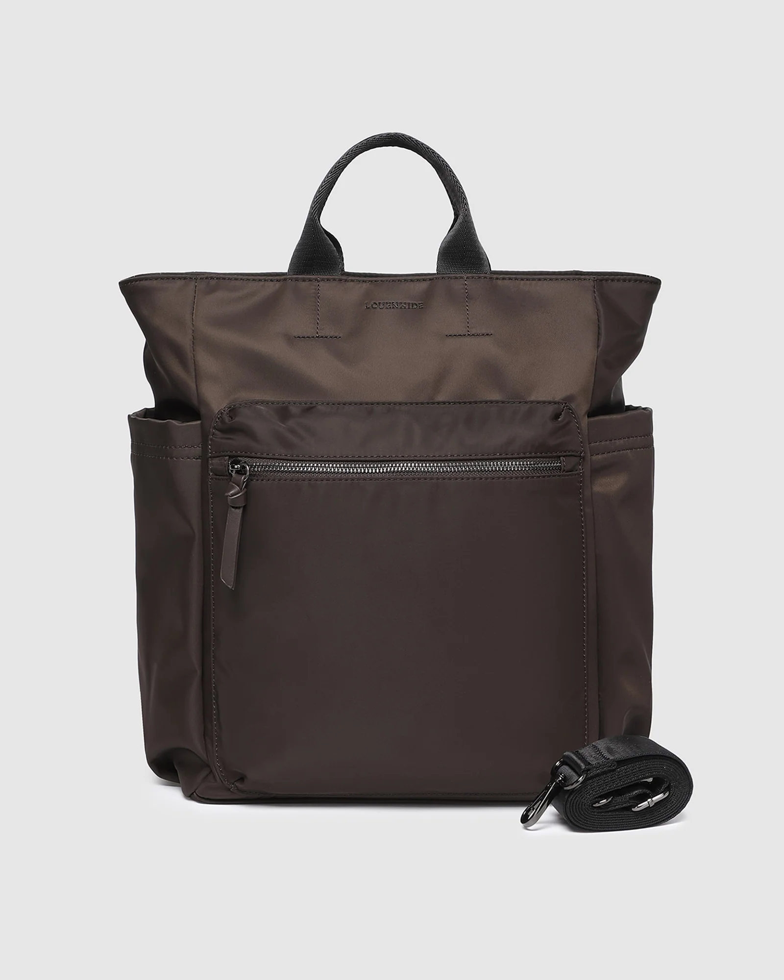 Bronx Nylon Backpack - Chocolate - Image 4
