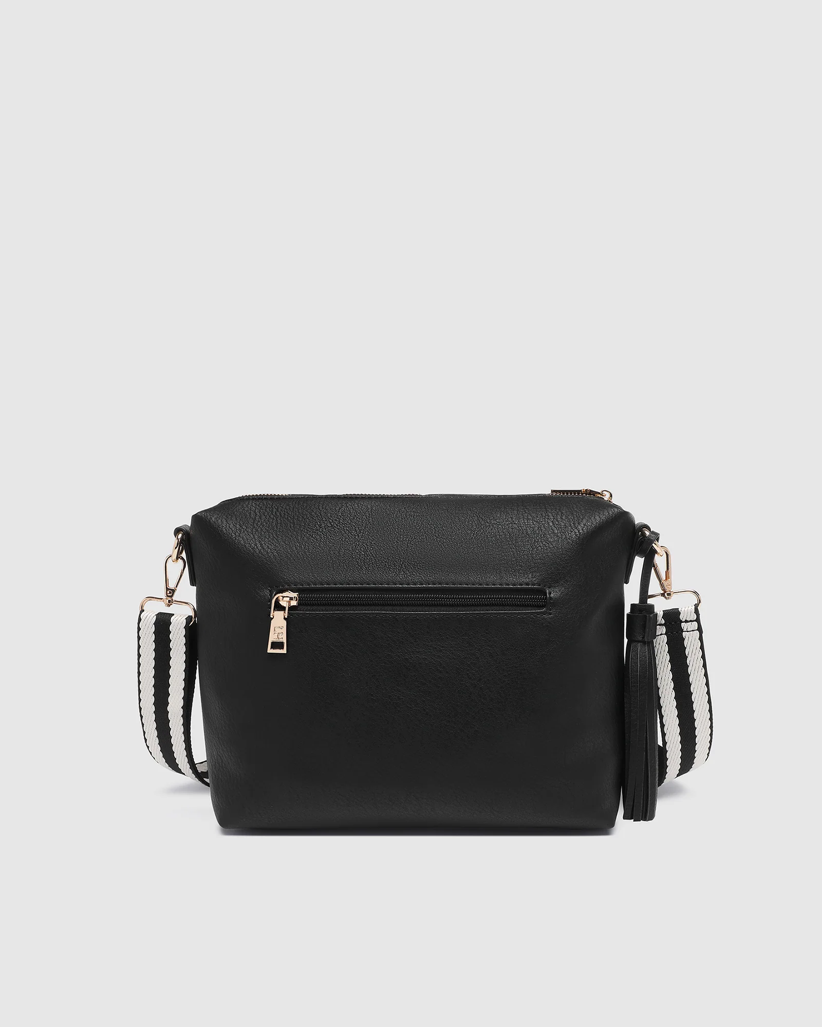 Daisy Stripe Crossbody Bag - Black - Image 5