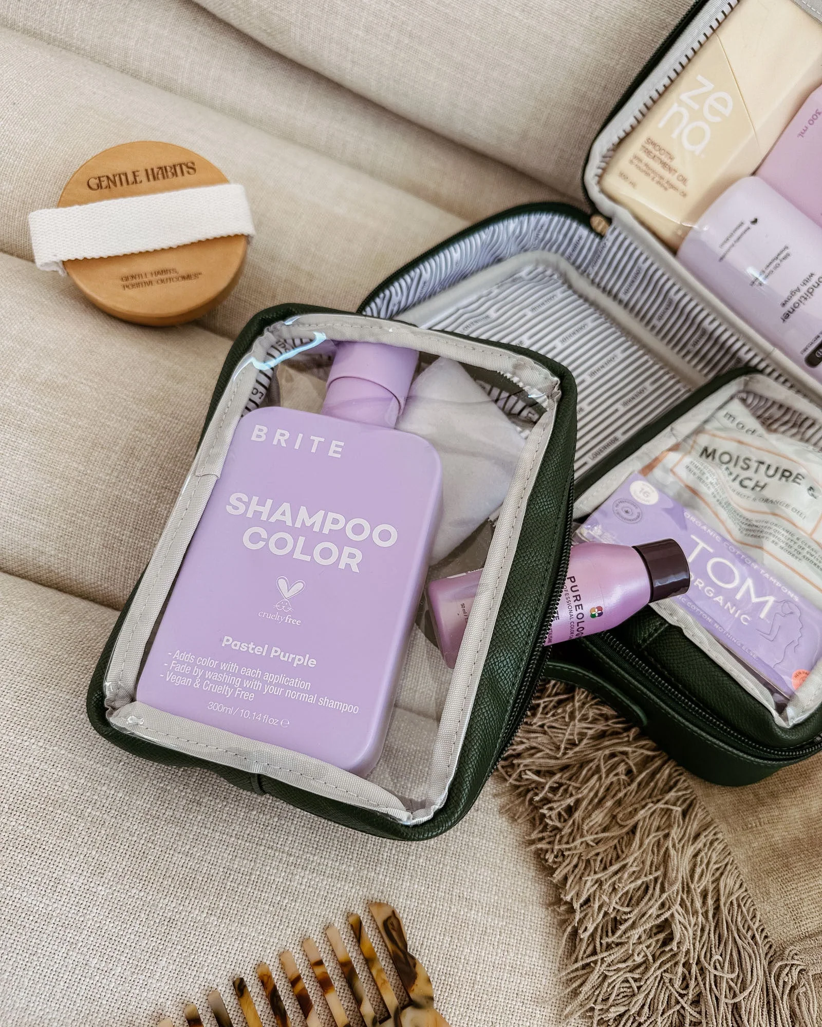 Georgie & Fifi Cosmetic Set - Forest Green - Image 4