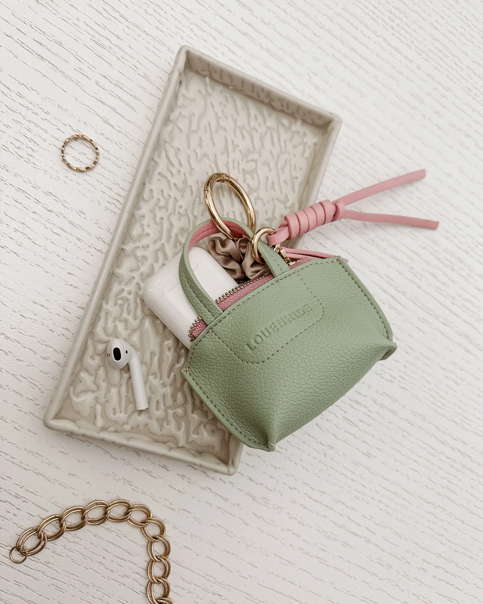 Gina Bag Charm - Sage Green - Image 4