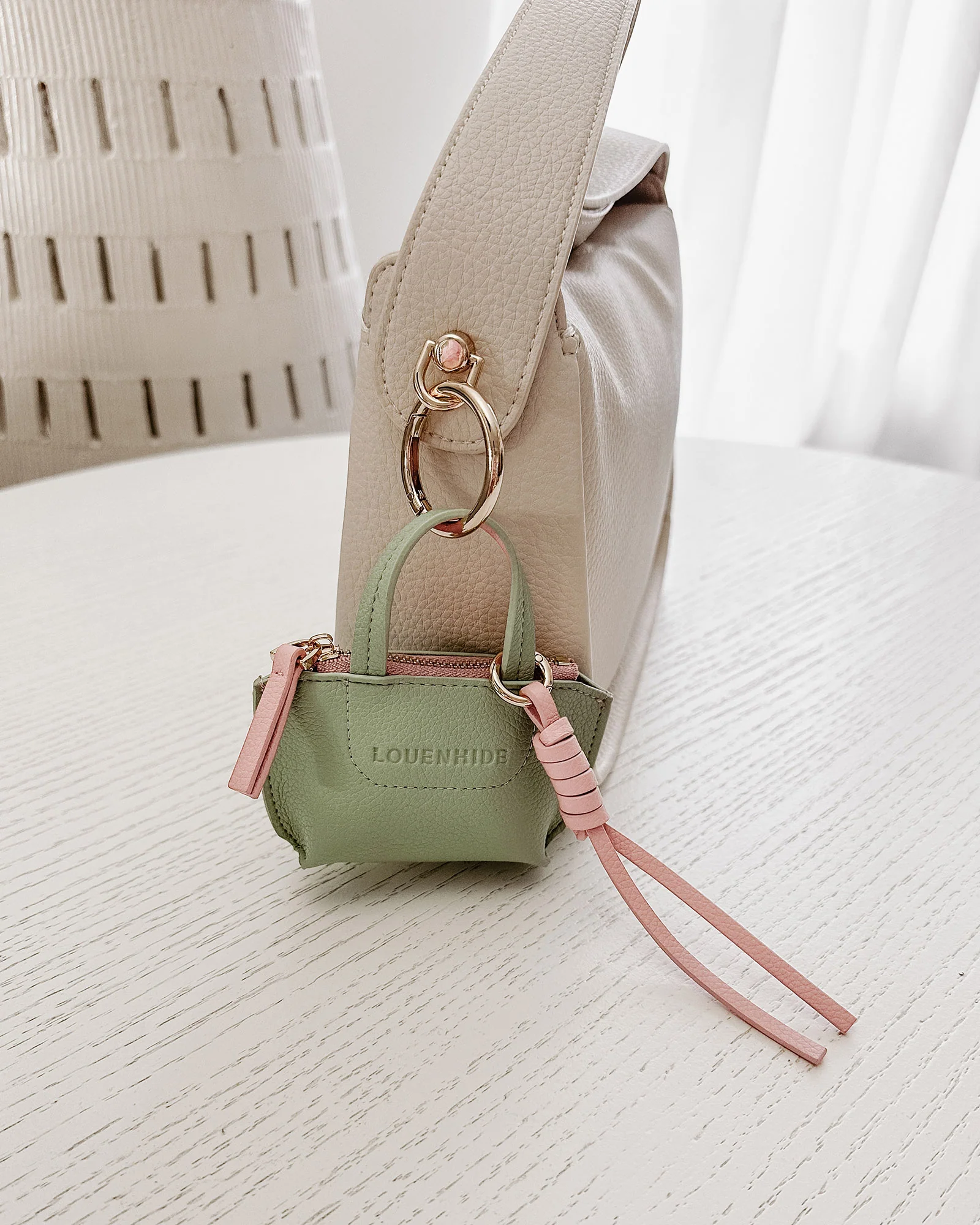 Gina Bag Charm - Sage Green - Image 5