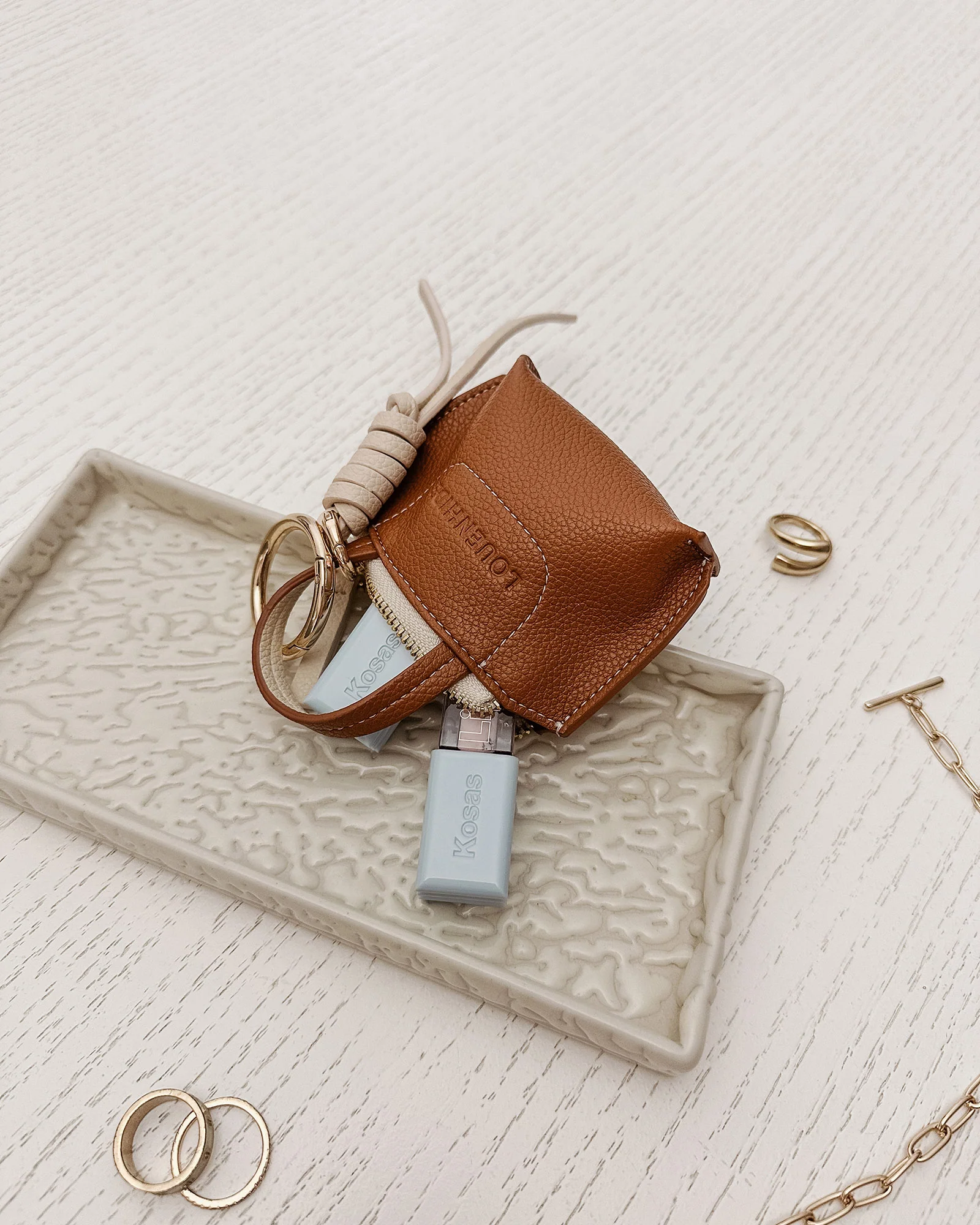 Gina Bag Charm - Tan - Image 4