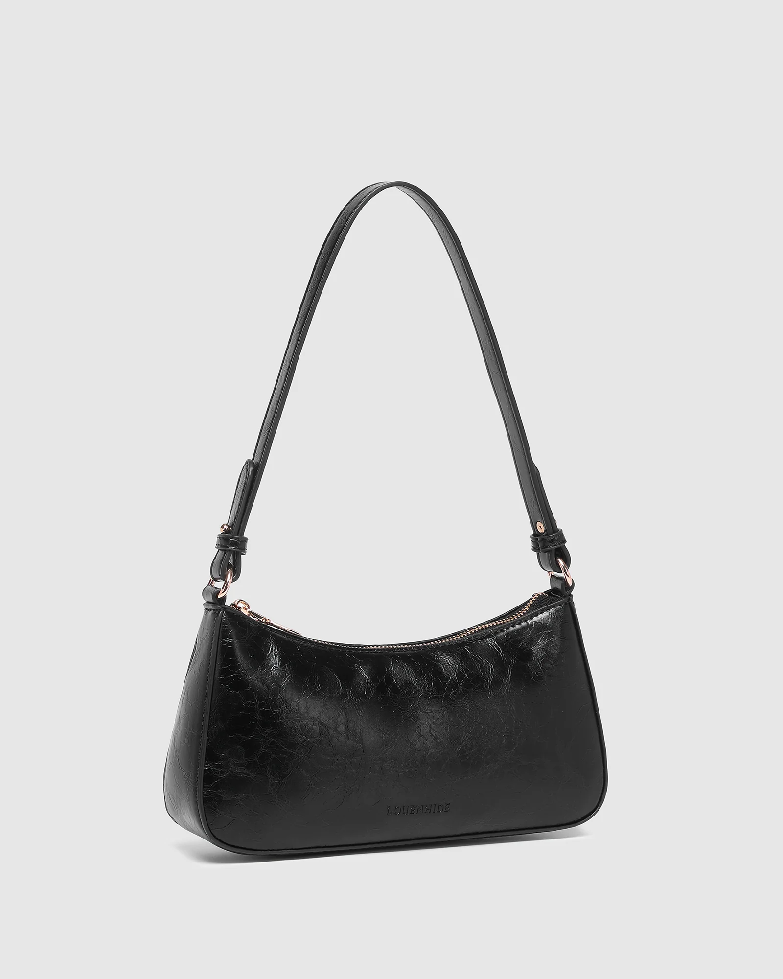 Jacqueline Shoulder Bag - Black Patent - Image 3