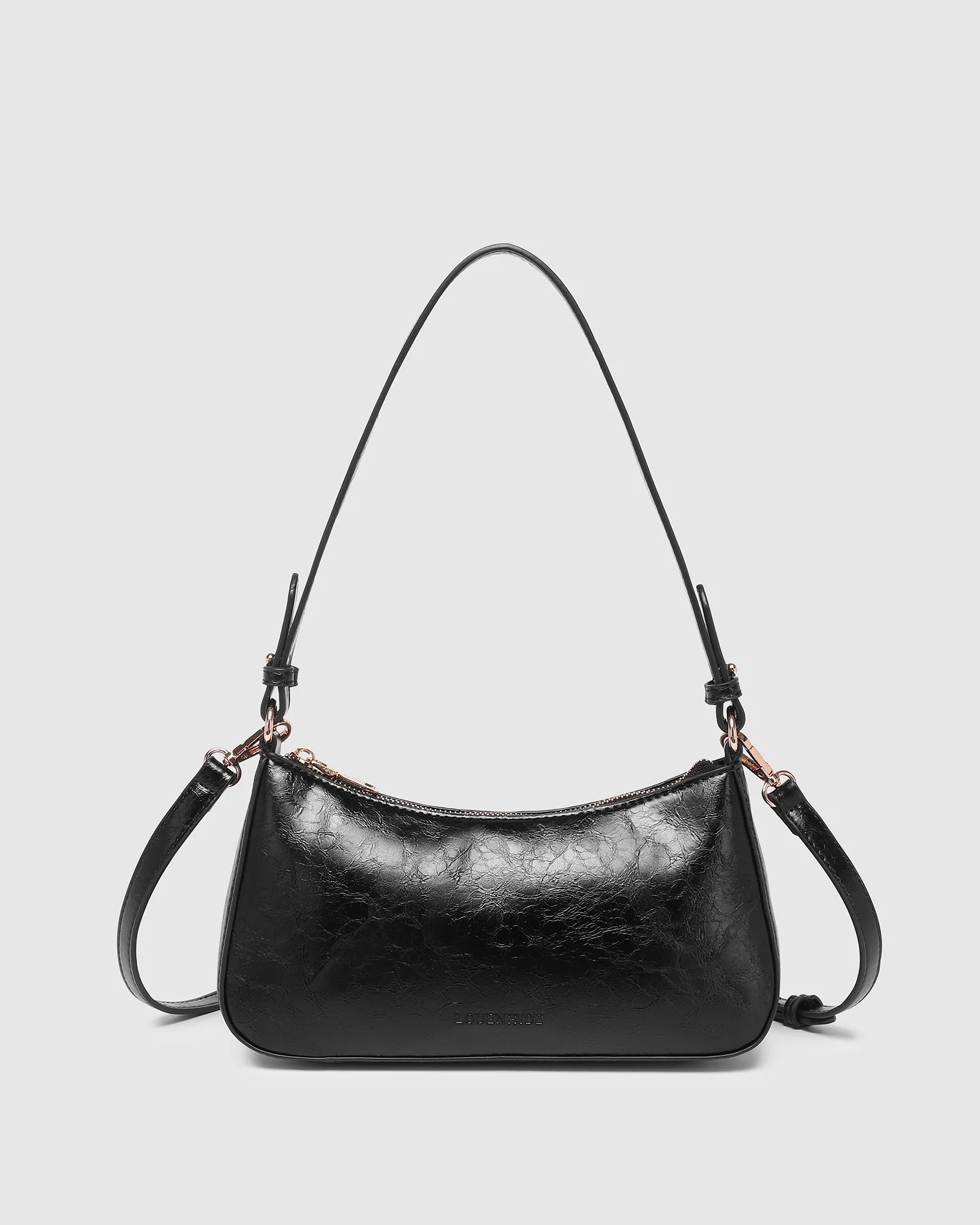 Jacqueline Shoulder Bag - Black Patent - Image 4