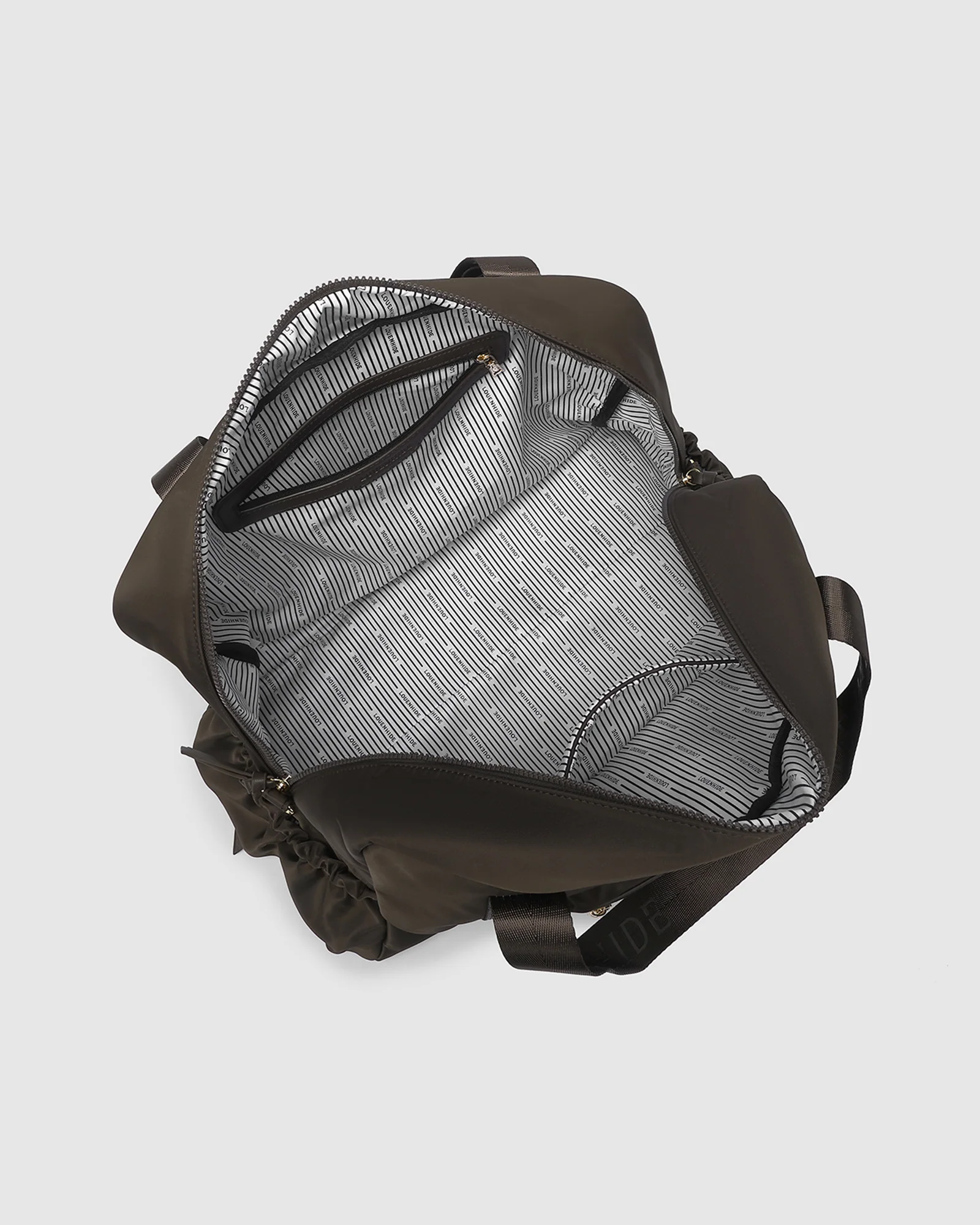 Jenn Nylon Travel Bag - Chocolate - Image 5