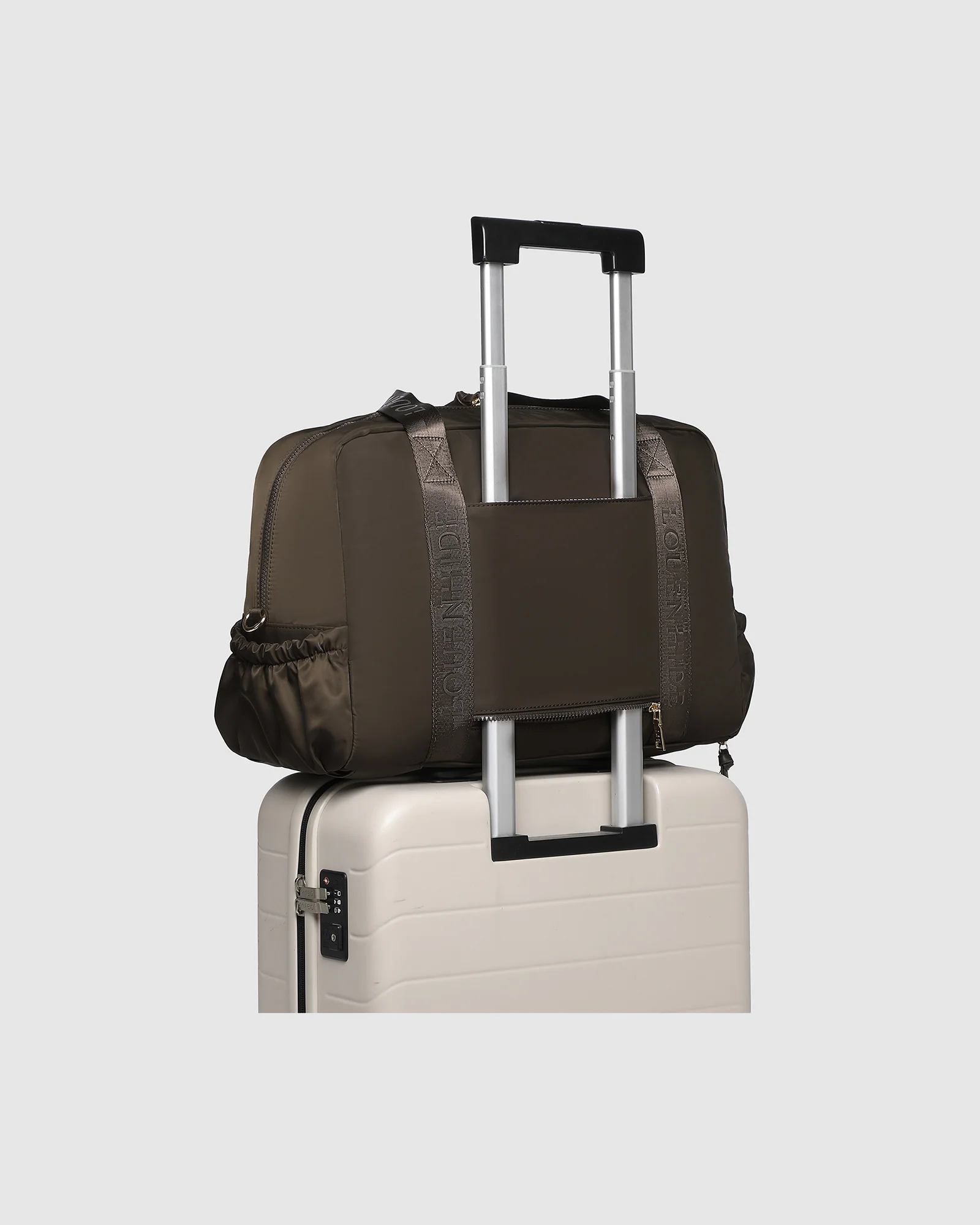 Jenn Nylon Travel Bag - Chocolate - Image 6