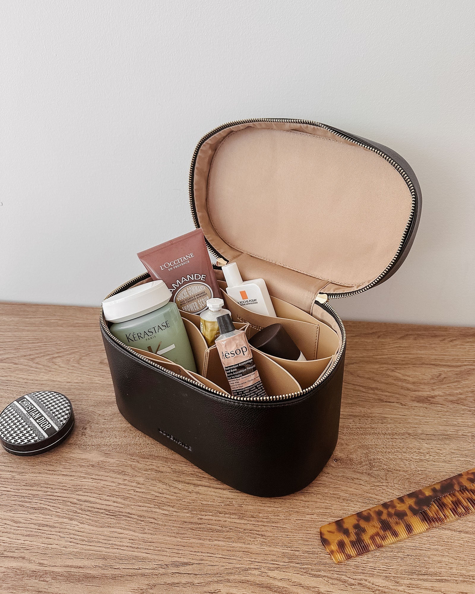 Juliette & Charlee Cosmetic Case Set - Black - Image 3