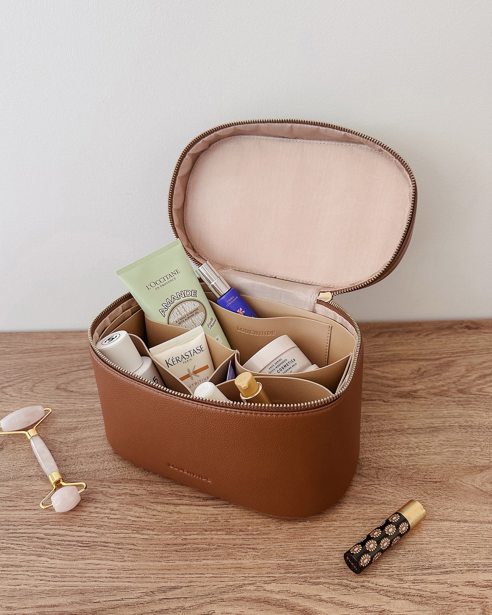 Juliette & Charlee Cosmetic Case Set - Tan - Image 3