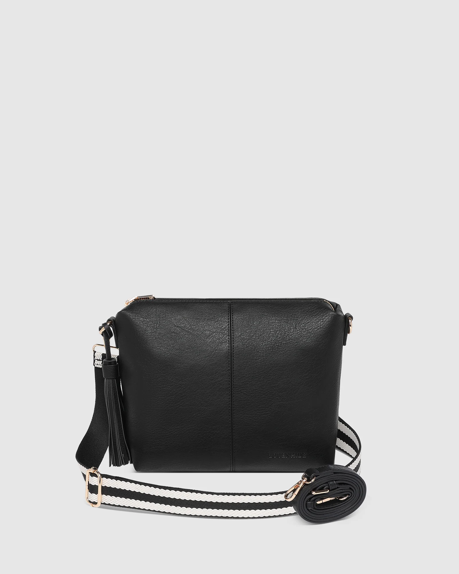 Kasey Stripe Crossbody Bag - Black - Image 4