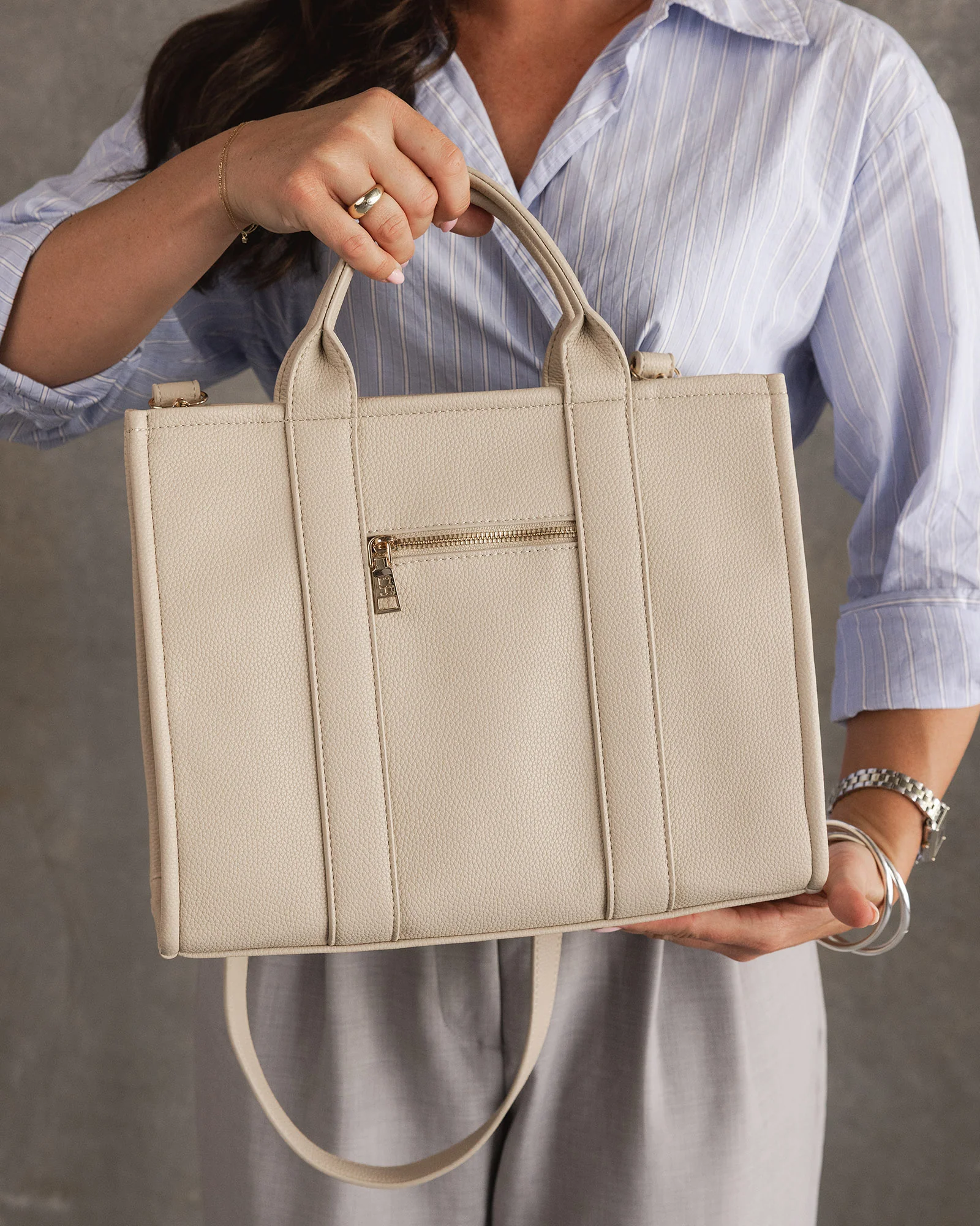 Manhattan Tote Bag - Biscotti - Image 8