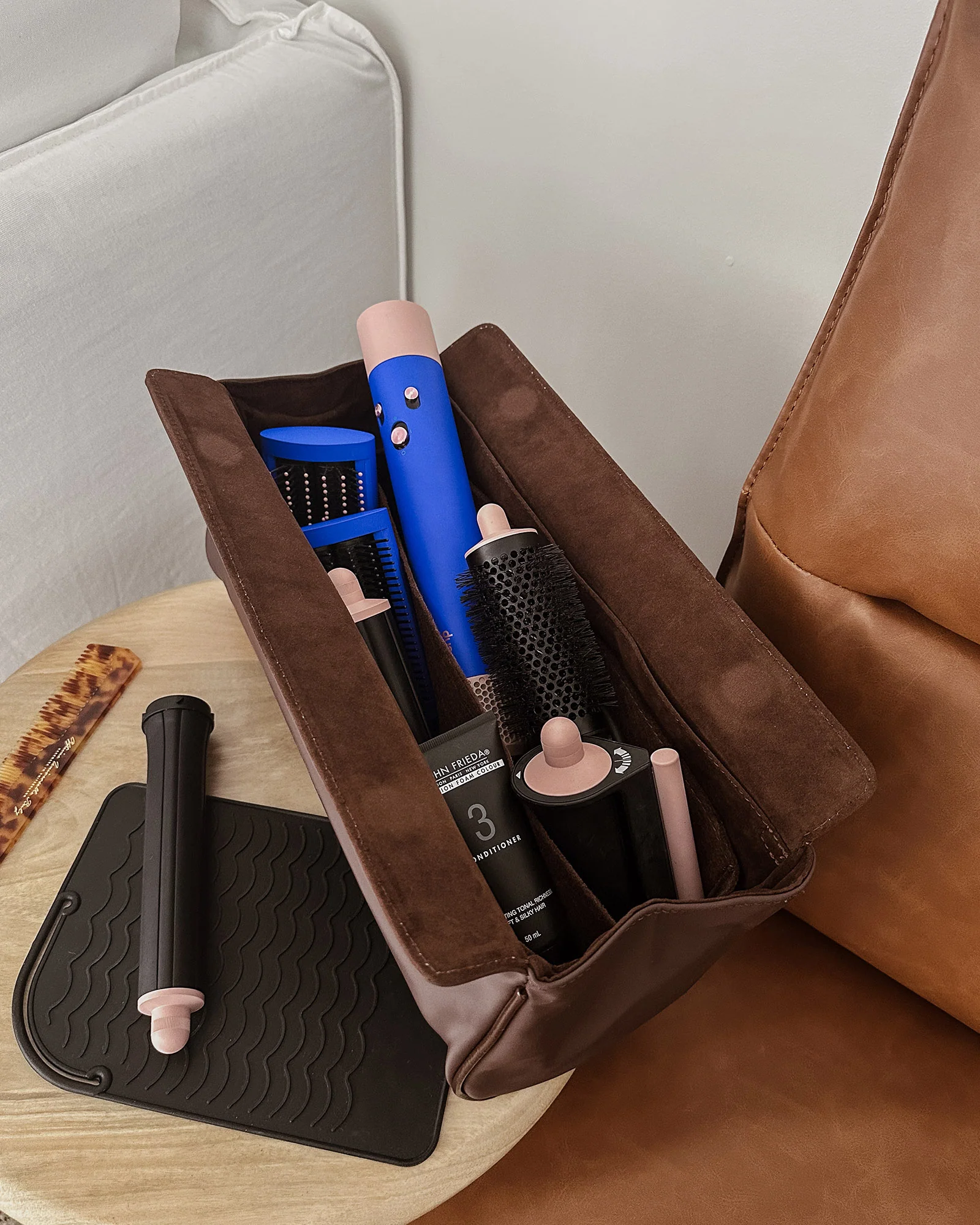 Margot Hair Tool Travel Case - Chocolate - Image 7