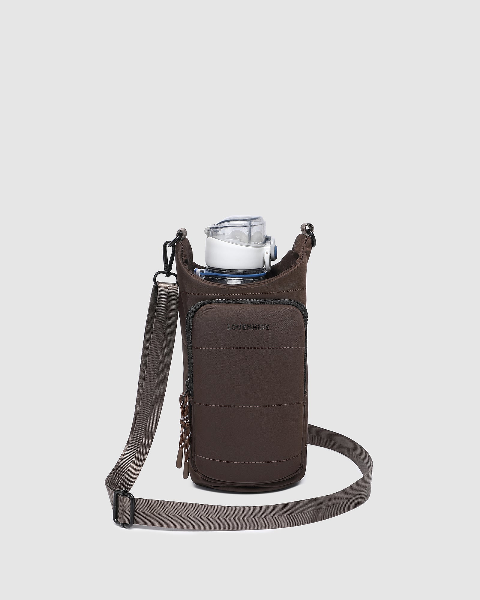 Miami Water Bottle Bag - Chocolate - Image 3