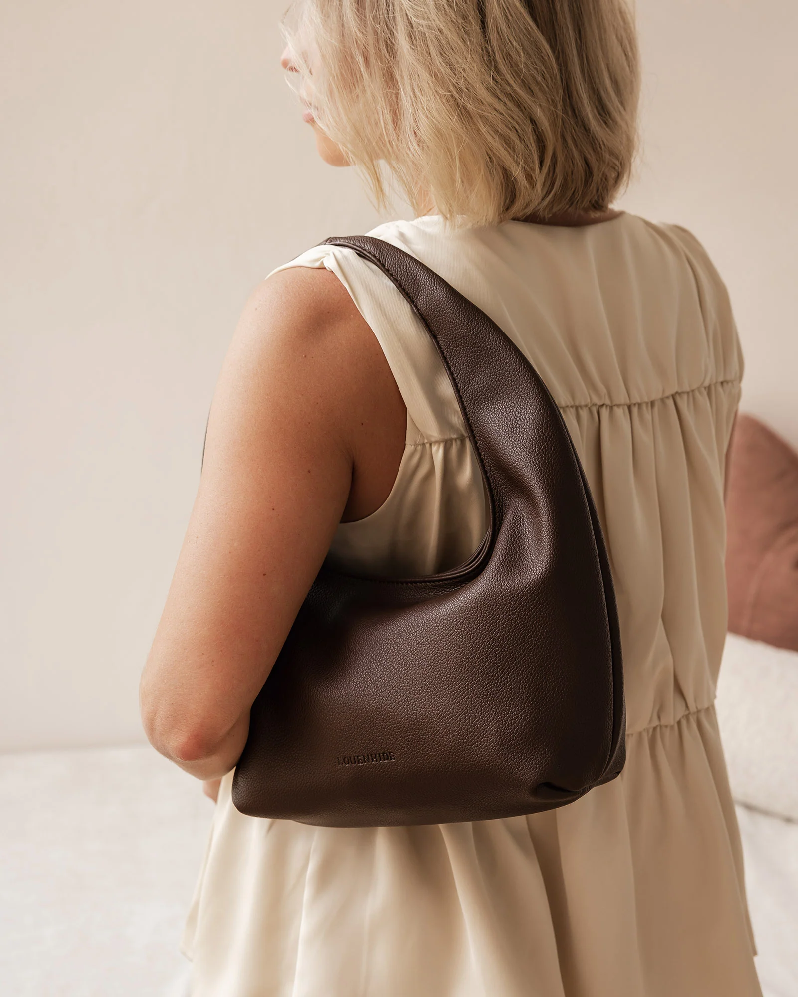 Mini Monaco Shoulder Bag - Chocolate - Image 6