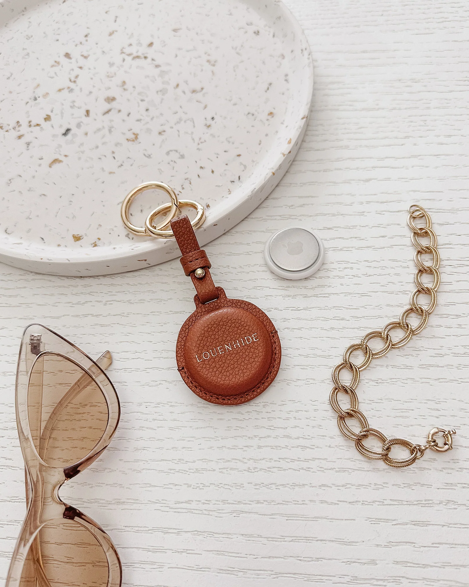 Opal Airtag Case - Tan - Image 6