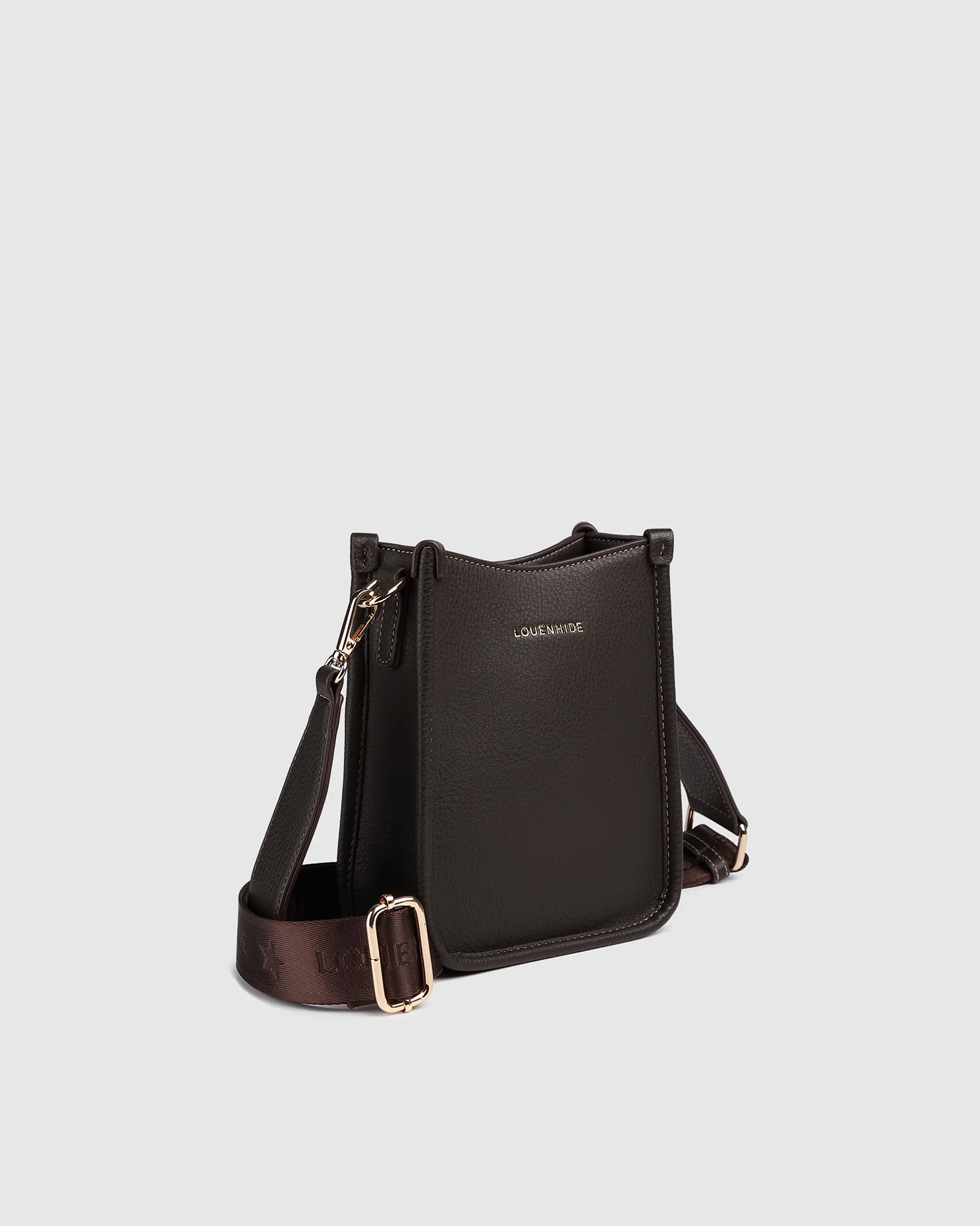 Parker Phone Crossbody Bag - Chocolate - Image 3