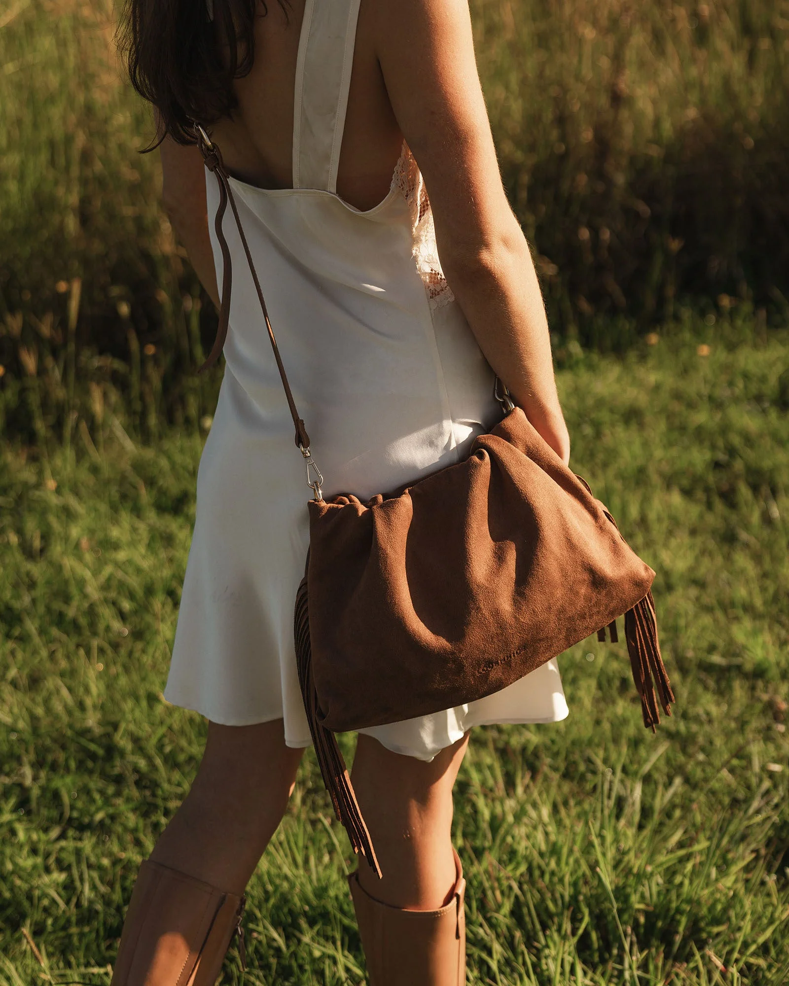 Reese Shoulder Bag - Tan - Image 8