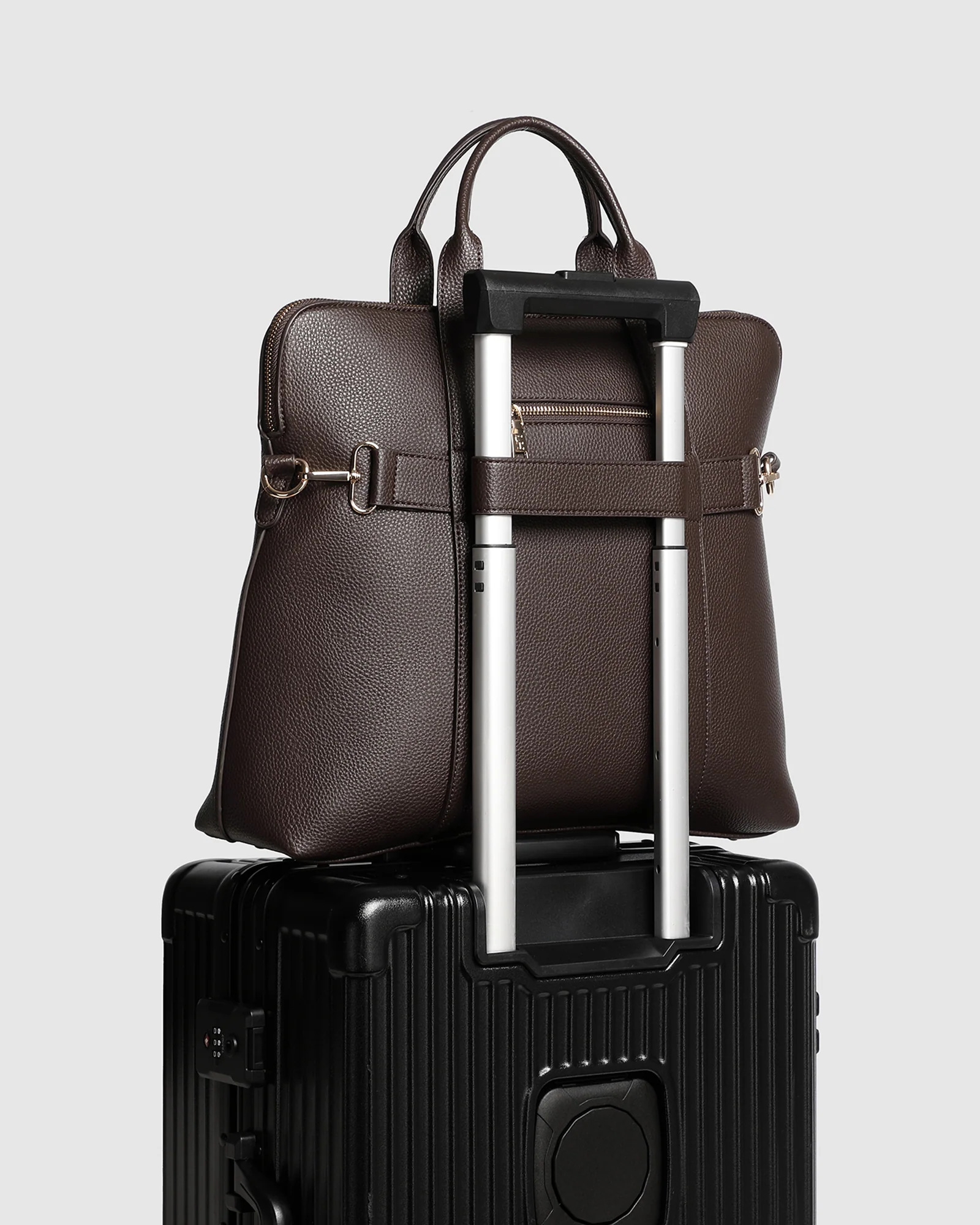 Rhodes Laptop Bag - Chocolate - Image 7