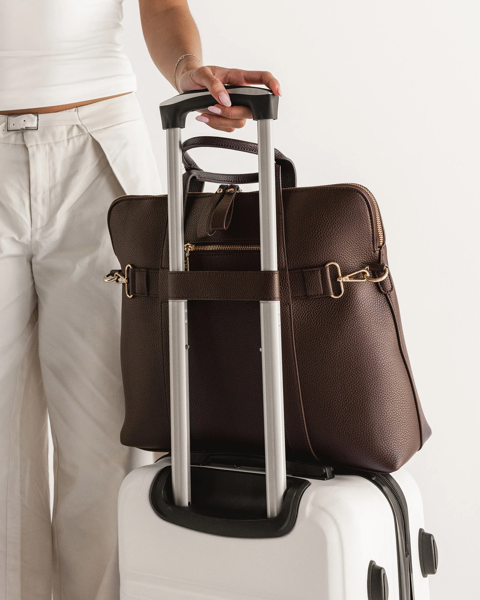 Rhodes Laptop Bag - Chocolate - Image 9