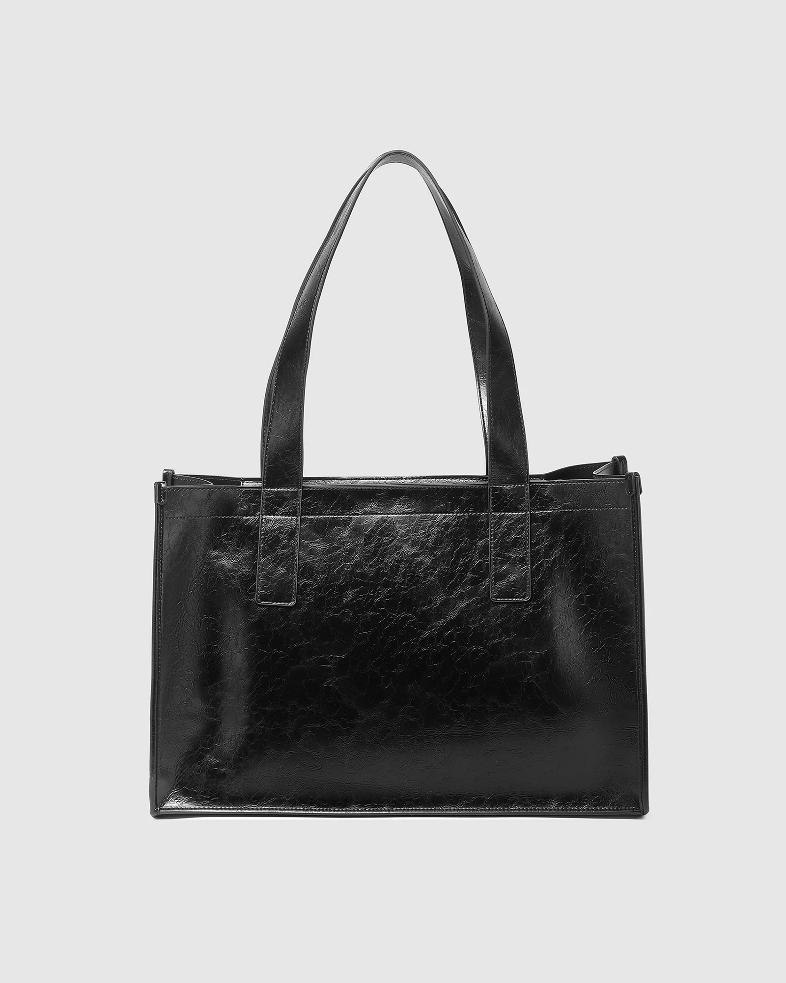 Riley Tote Bag - Black Patent - Image 4