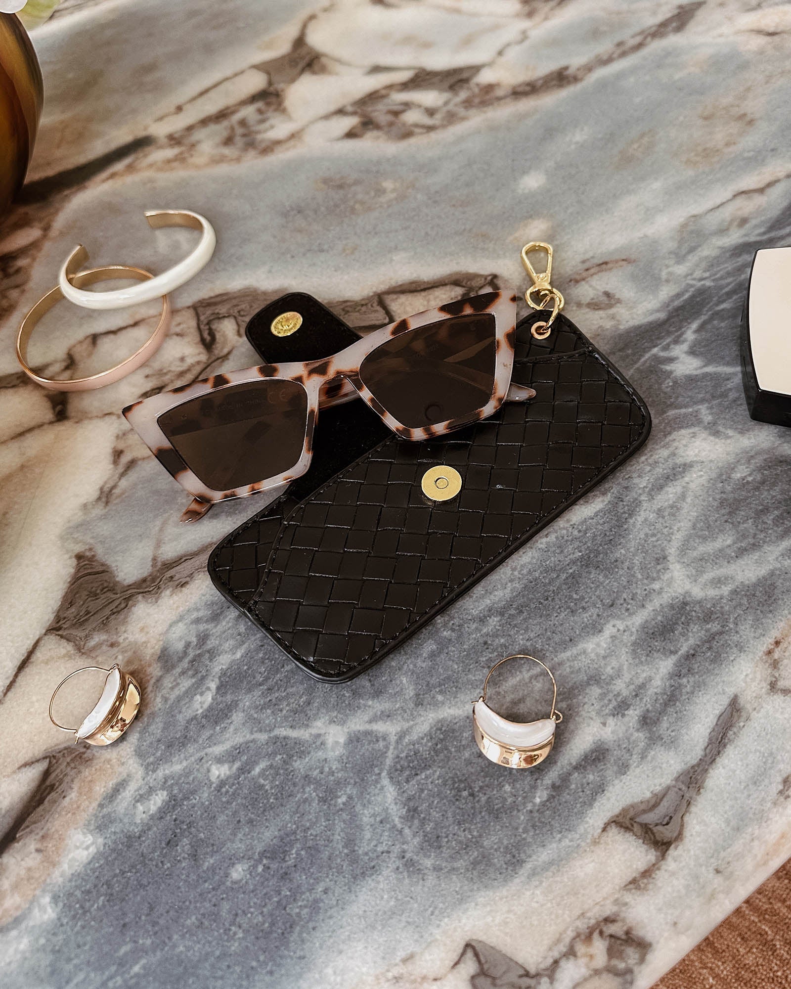 Skittle Sunglass Case - Woven Black - Image 5