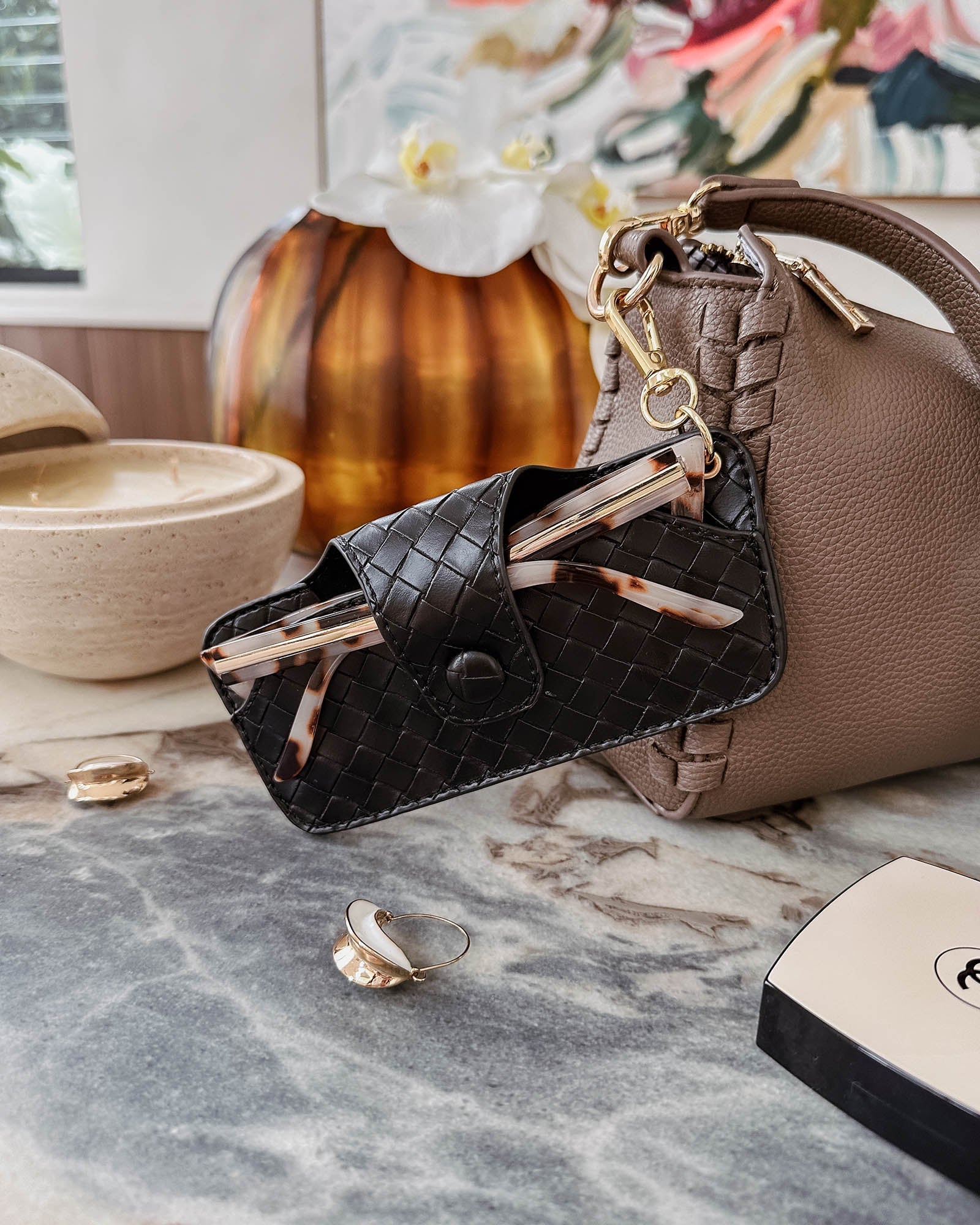 Skittle Sunglass Case - Woven Black - Image 6