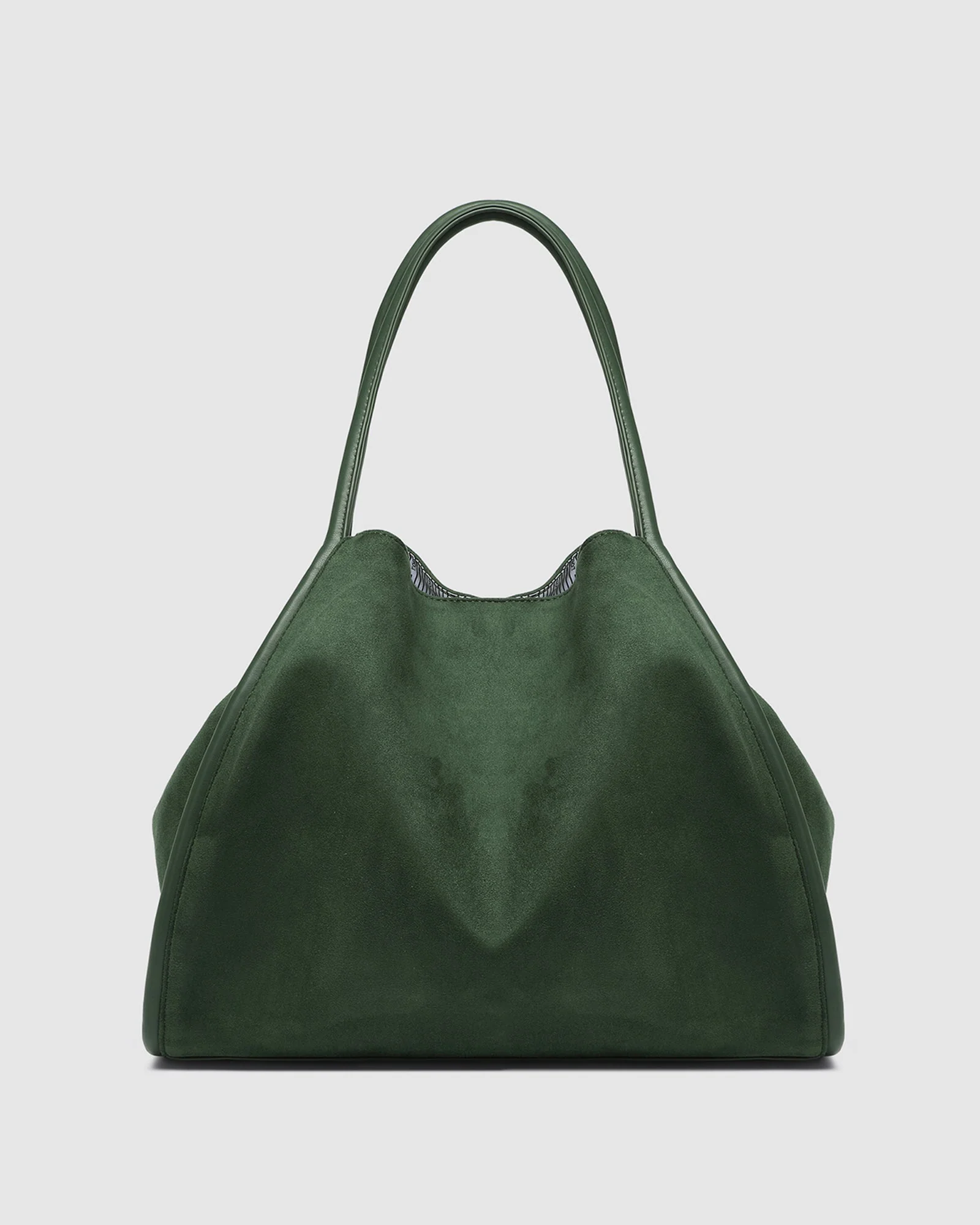 Sutton Suedette Shoulder Bag - Forest Green - Image 4