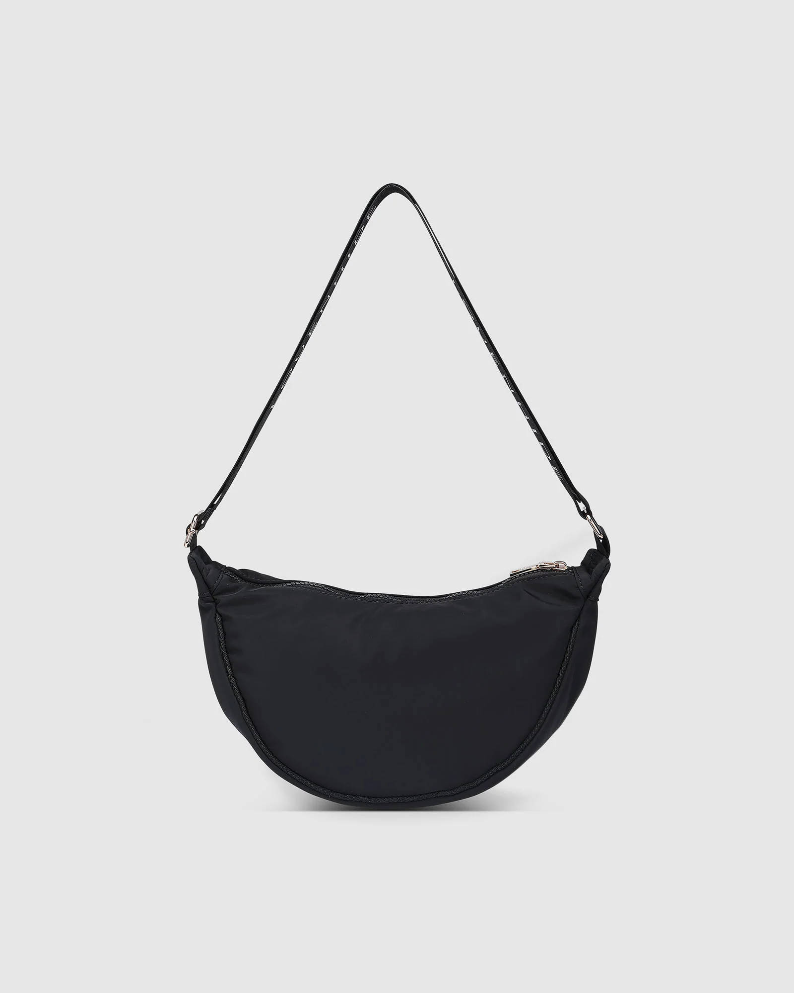 Sylvia Nylon Crossbody Bag - Black - Image 3