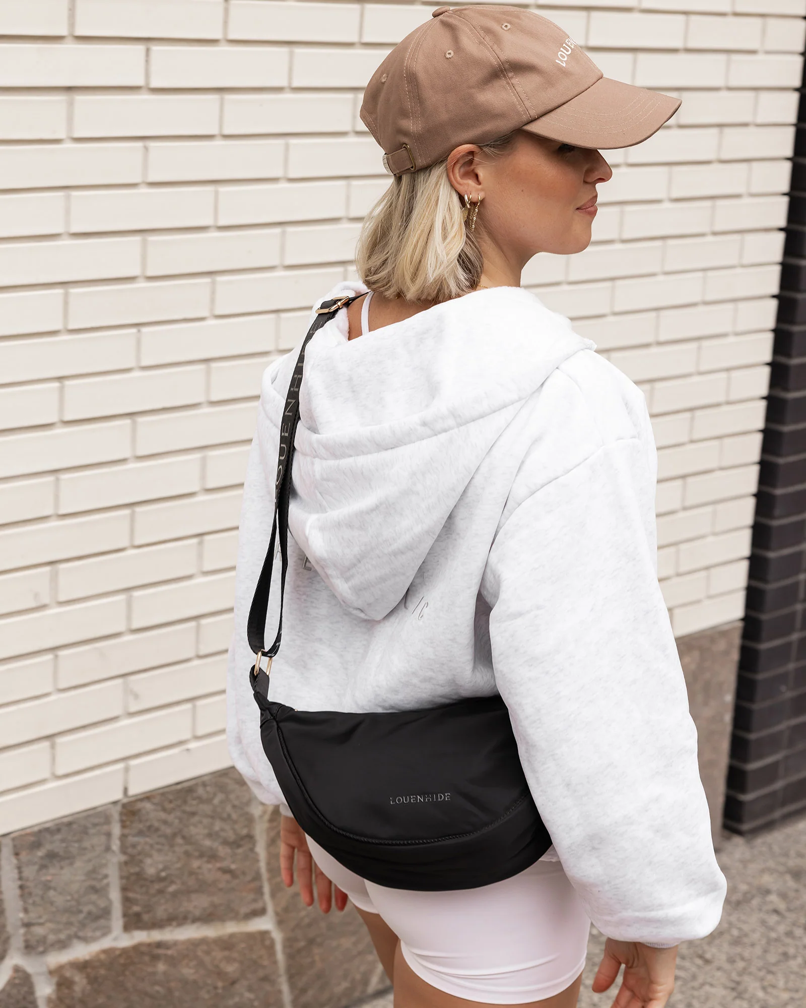 Sylvia Nylon Crossbody Bag - Black - Image 5