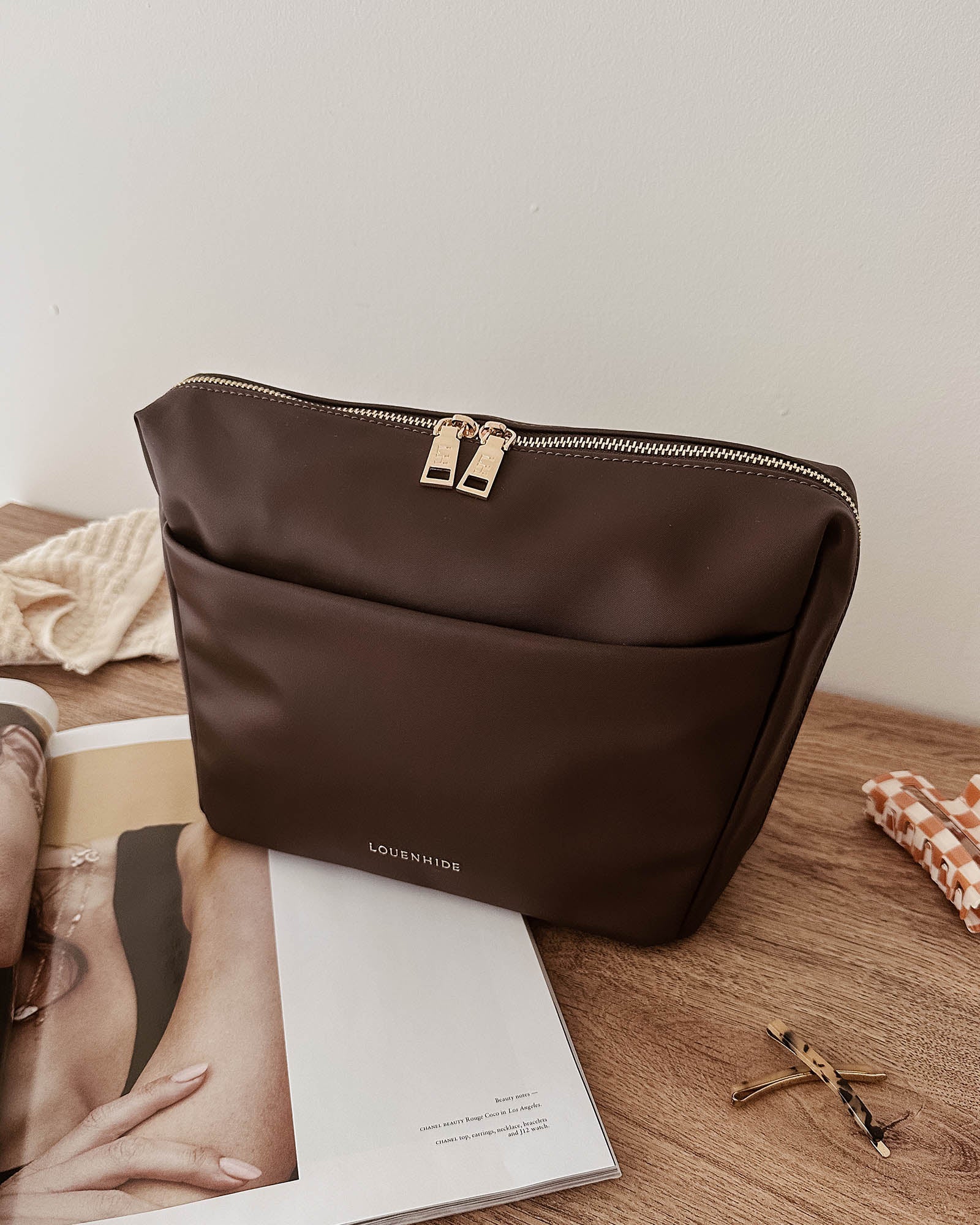 Vanessa Cosmetic Bag - Chocolate - Image 6